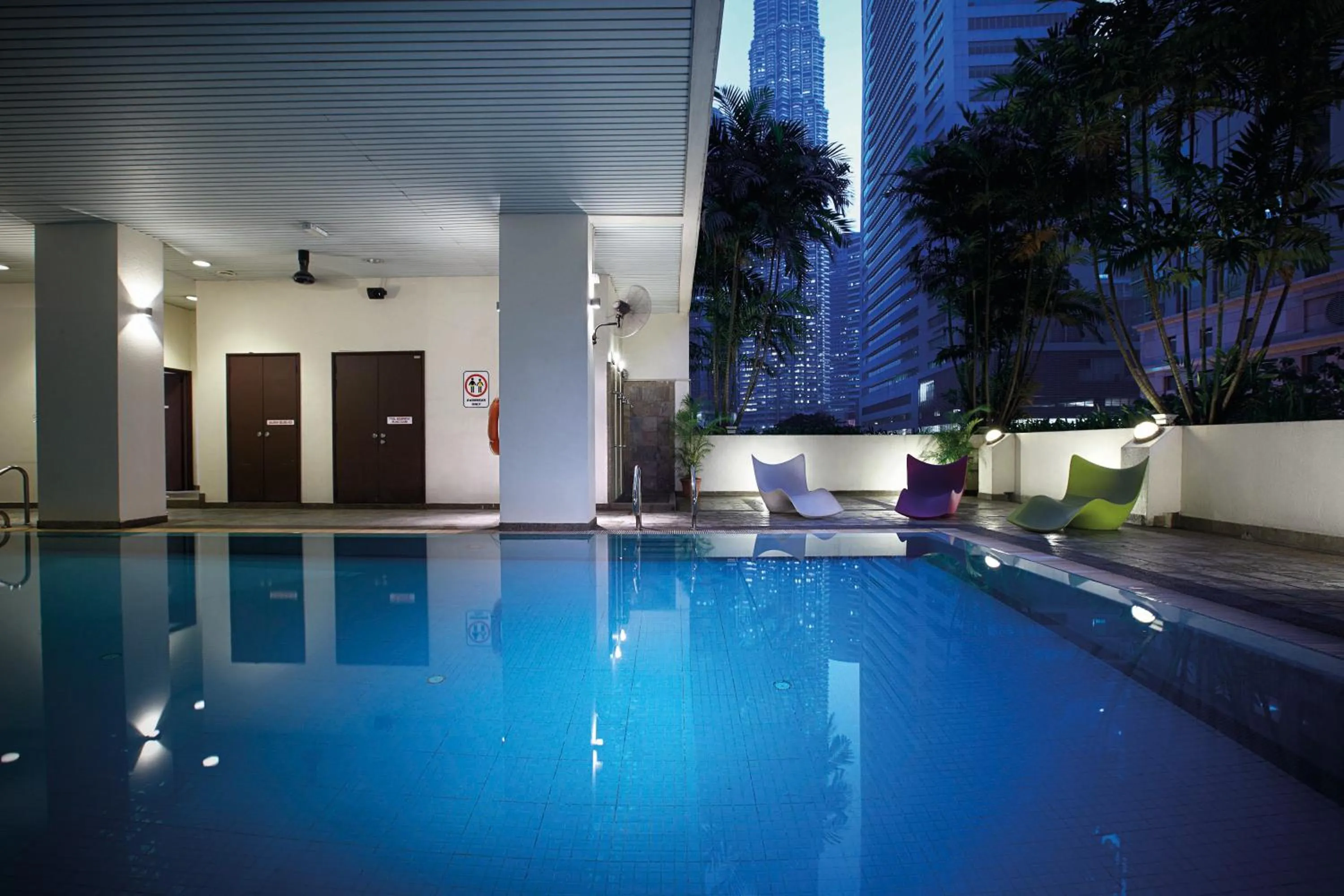 Swimming pool in Crown Regency Serviced Suites