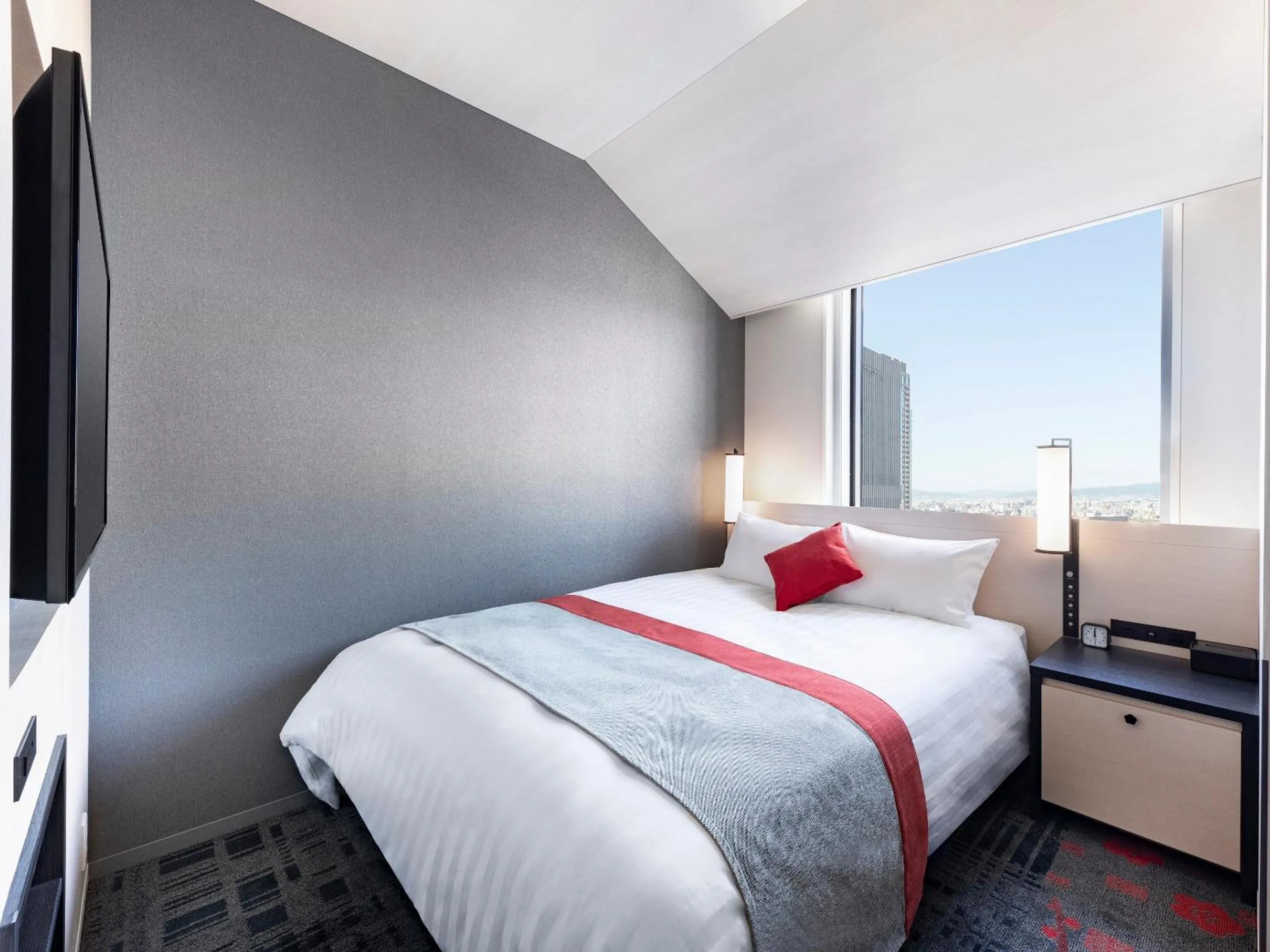 Photo of the whole room, Bed in Hotel Hankyu RESPIRE OSAKA