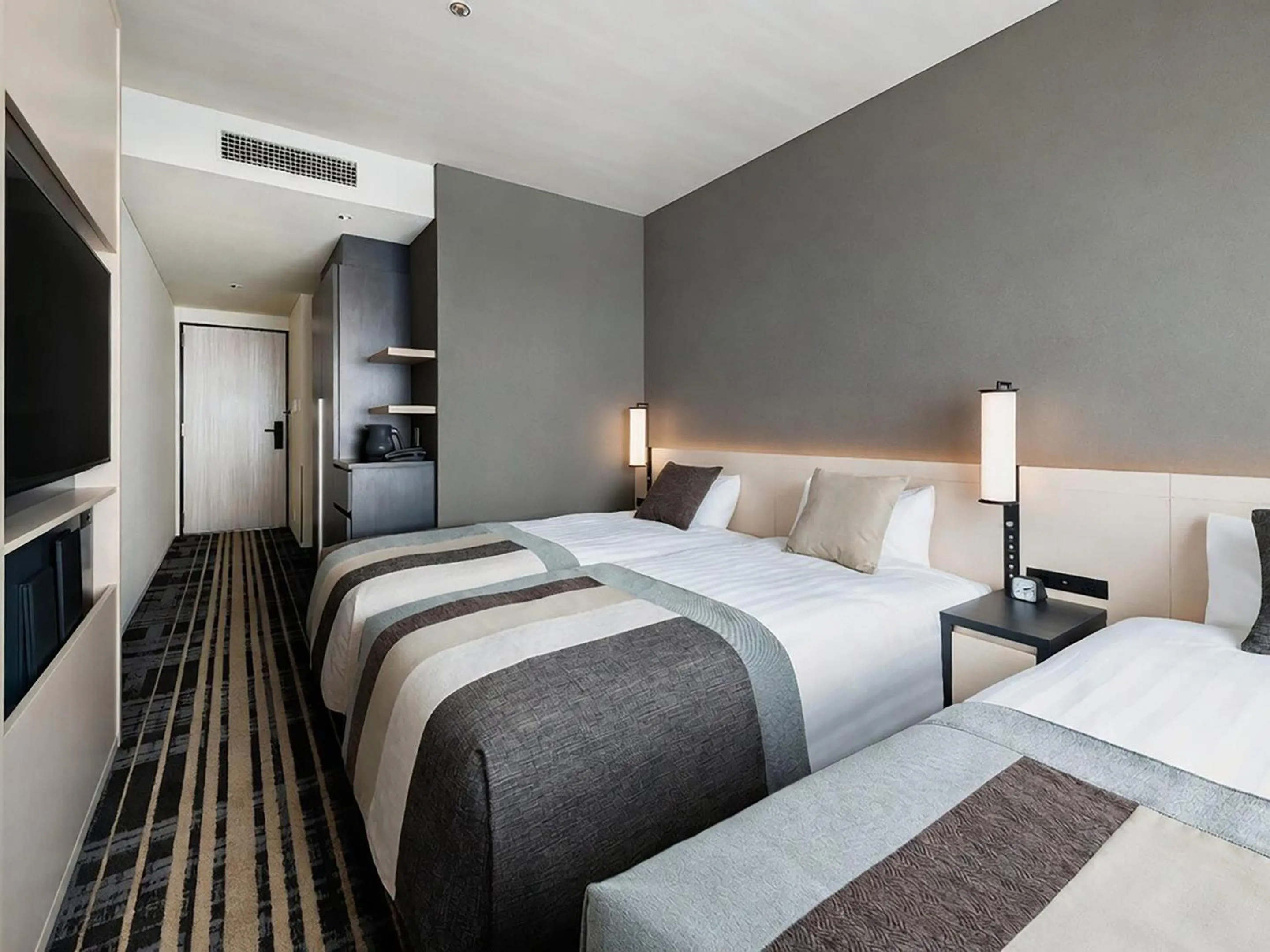 Photo of the whole room, Bed in Hotel Hankyu RESPIRE OSAKA