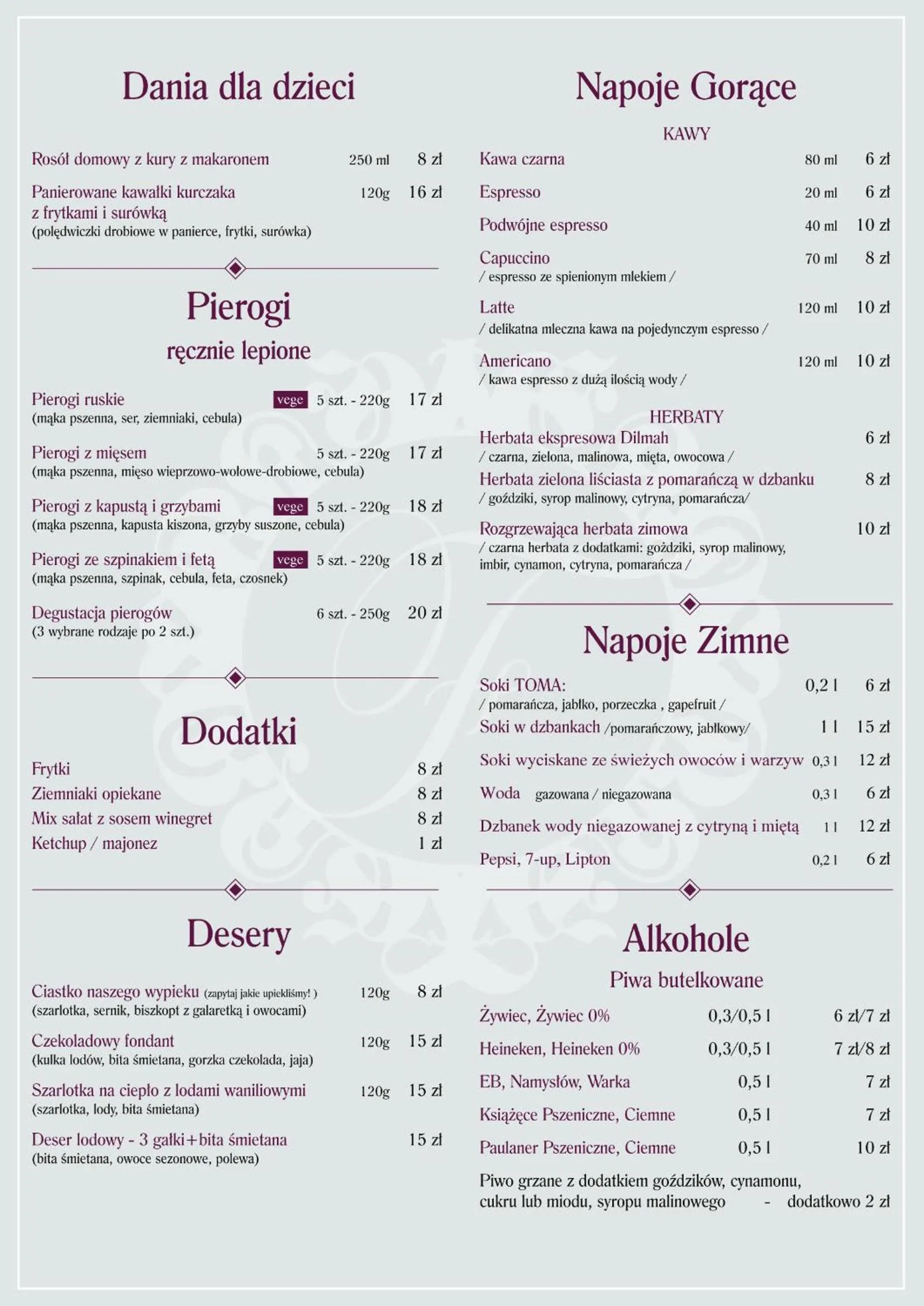 Restaurant/places to eat in Pokoje De Luxe Figaro