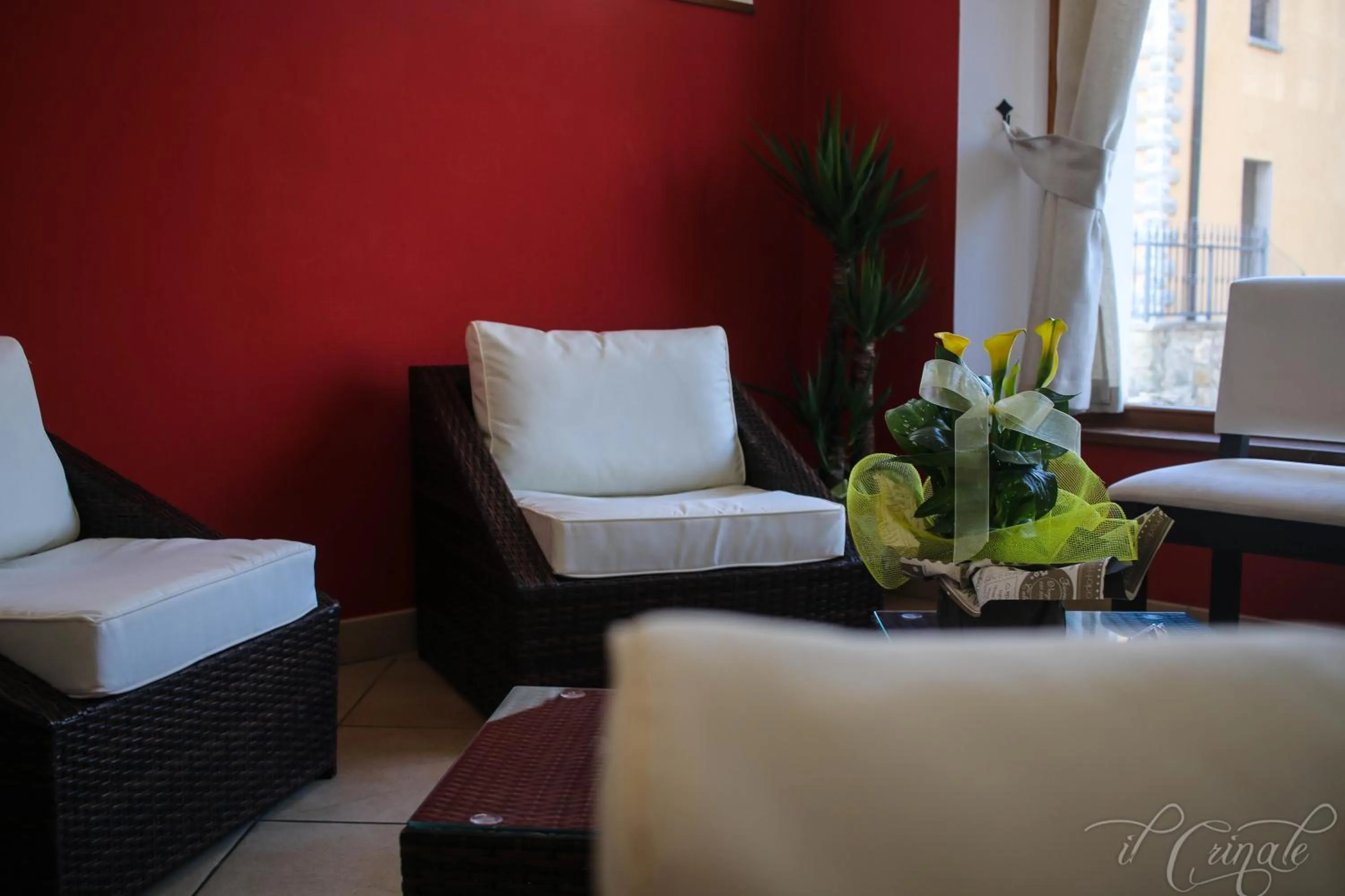 Seating area in Hotel Il Crinale