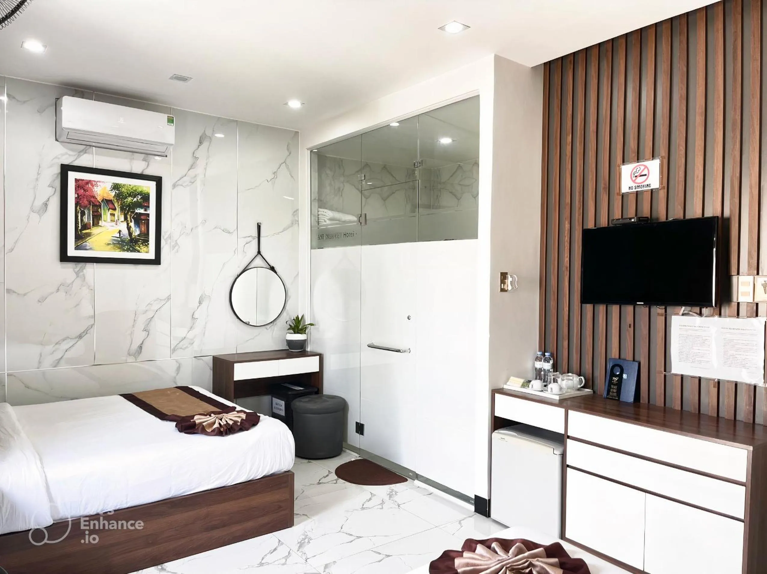 Bed in Anh Nguyet Da Nang Hotel