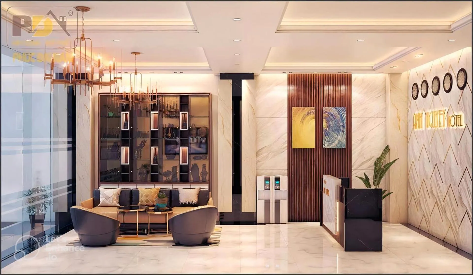 Communal lounge/ TV room in Anh Nguyet Da Nang Hotel