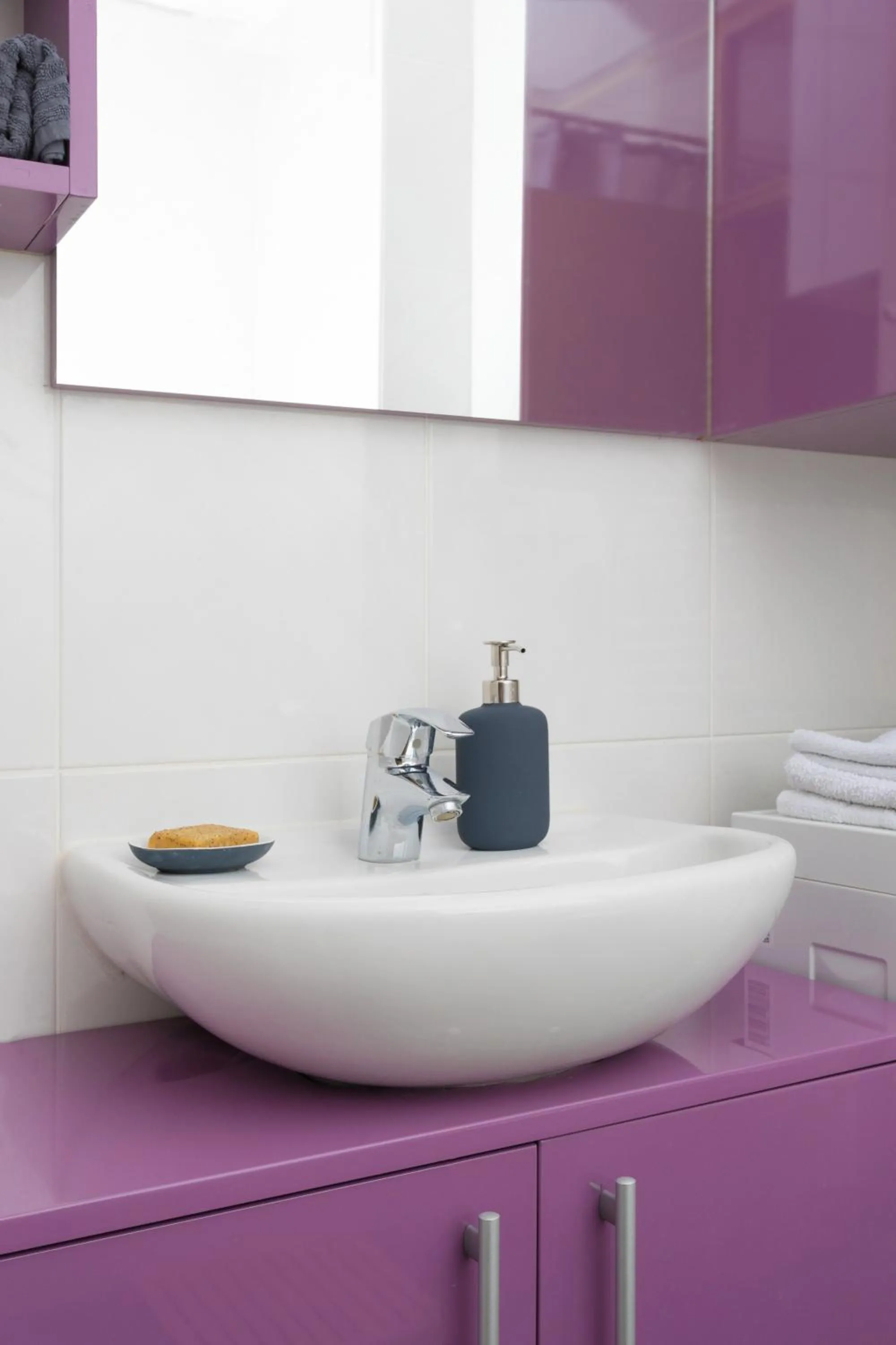Bathroom in Cute and Sunny Studio in Zagreb with Balcony & Free Parking