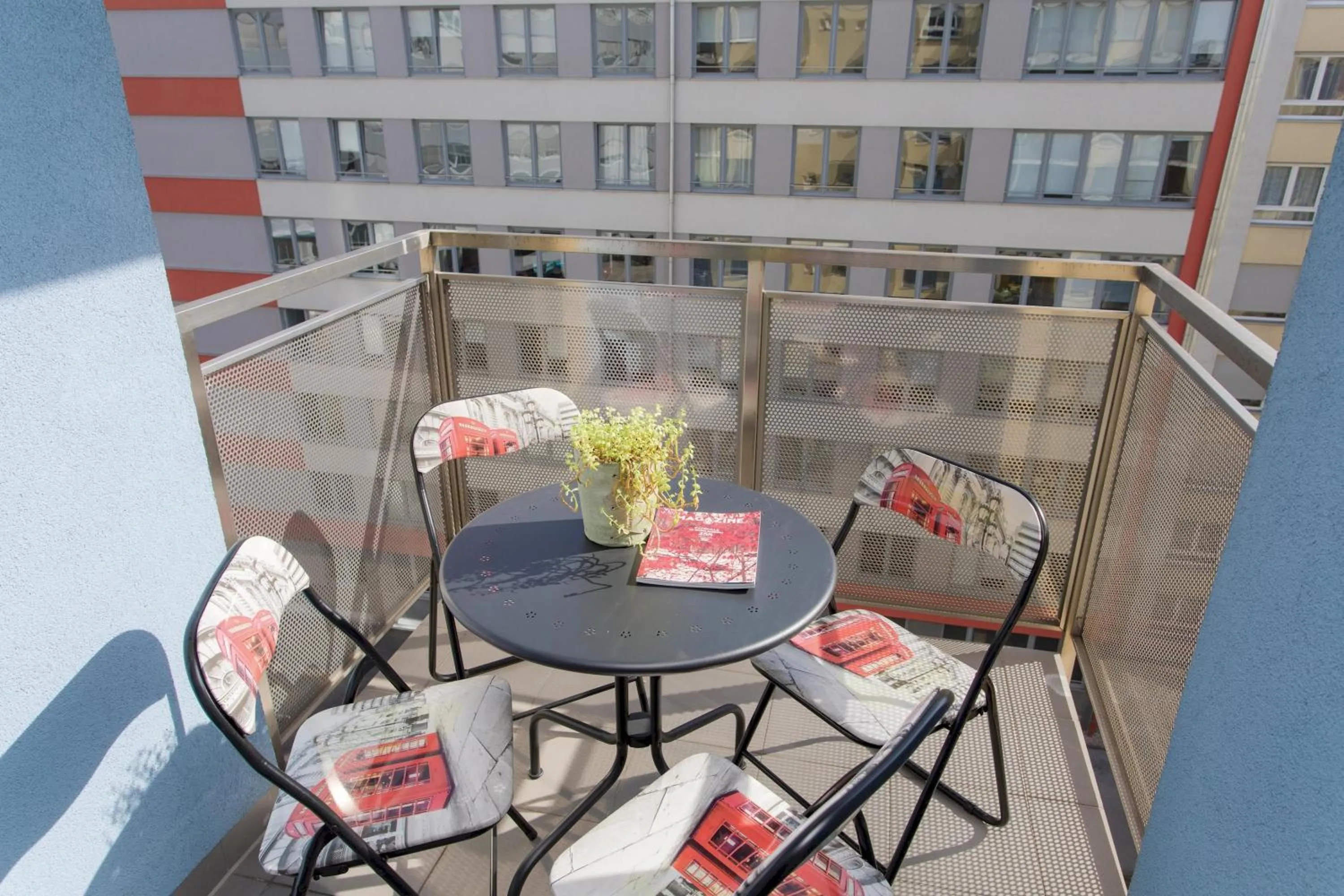 Balcony/Terrace in Cute and Sunny Studio in Zagreb with Balcony & Free Parking