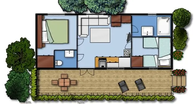 Floor plan in Resort Baia del Silenzio