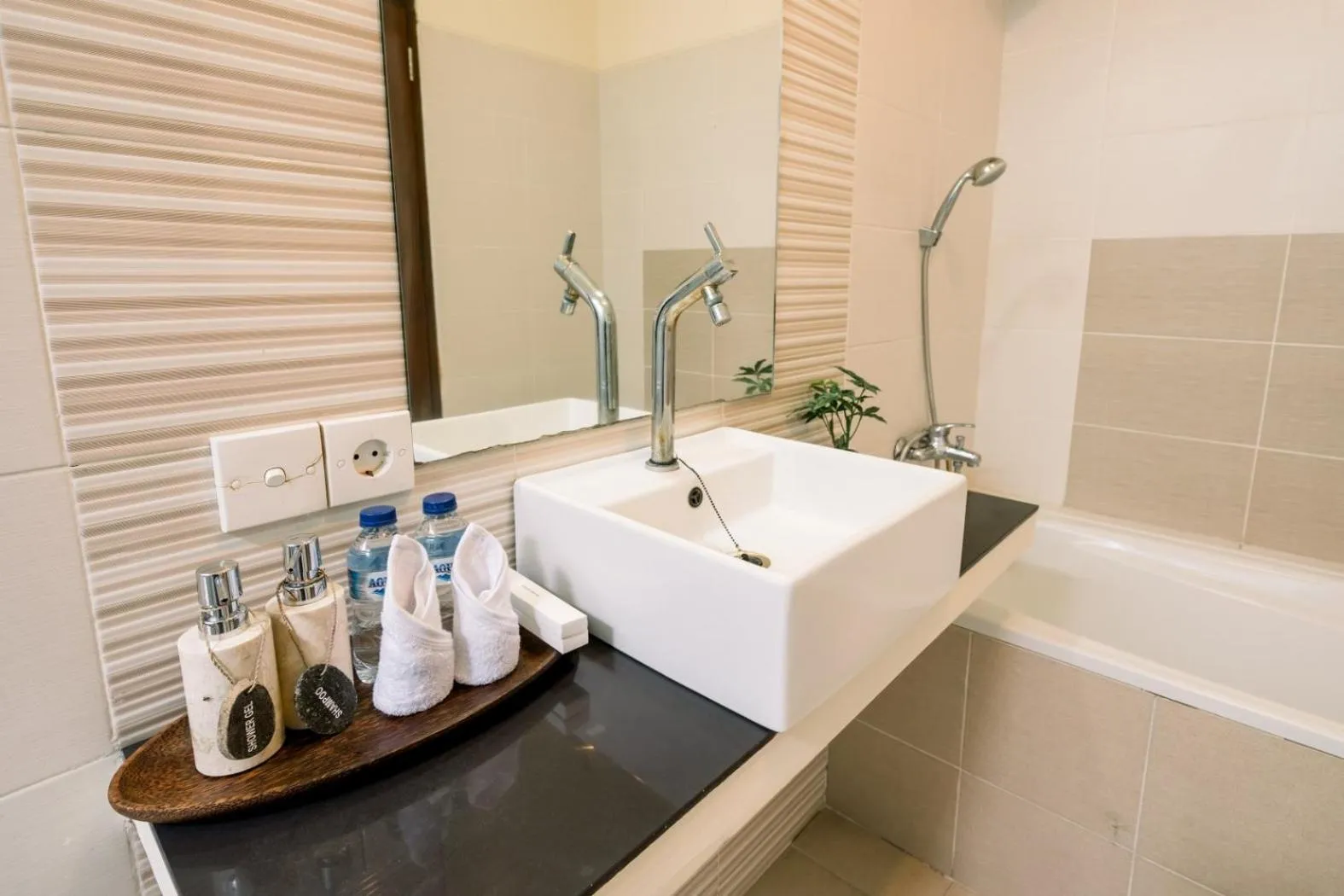 Bed in Taman Bali Villas Dewi Sri