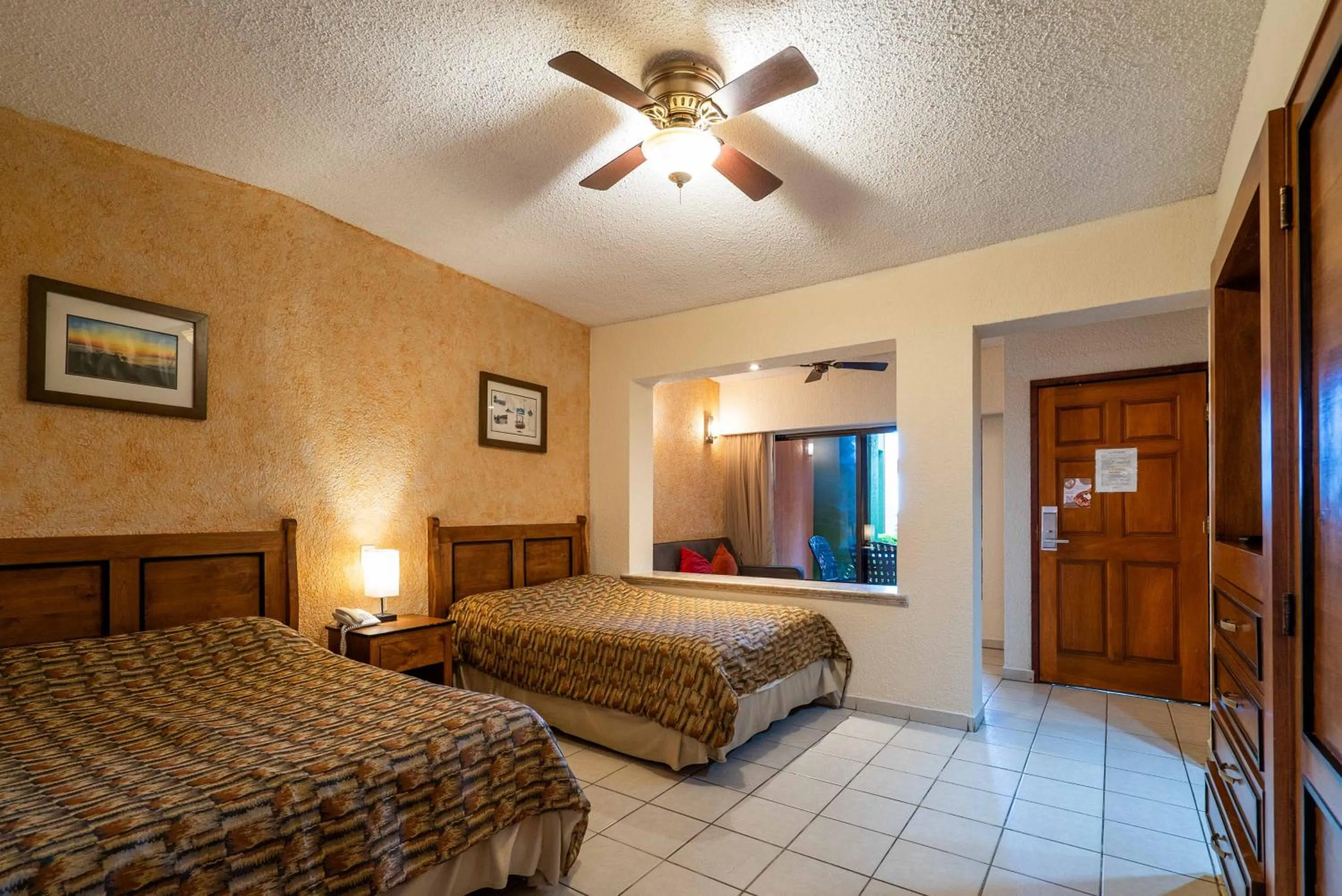 Bed in Hotel Palmas De Cortez