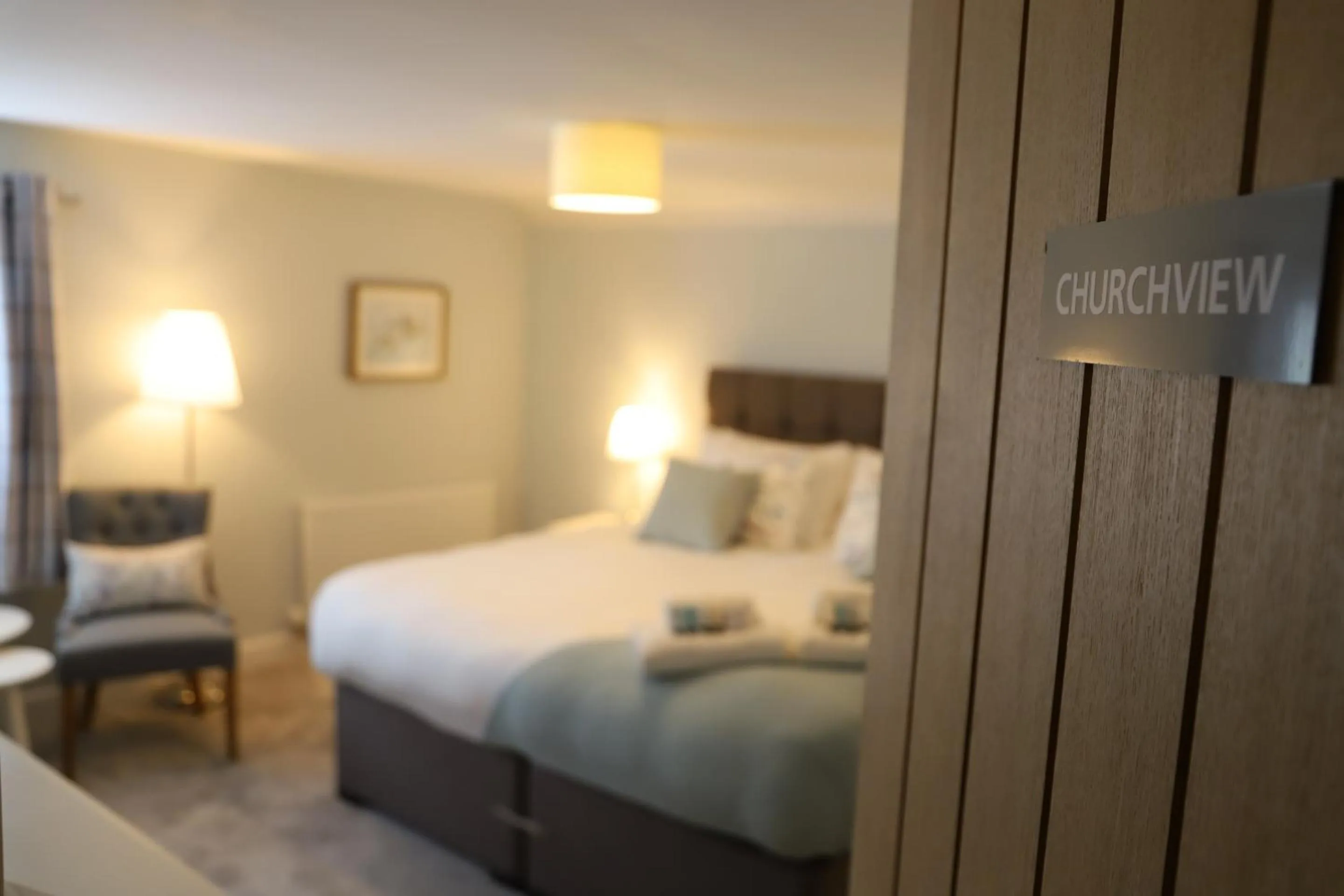 Bedroom, Bed in Bridgeside Rooms