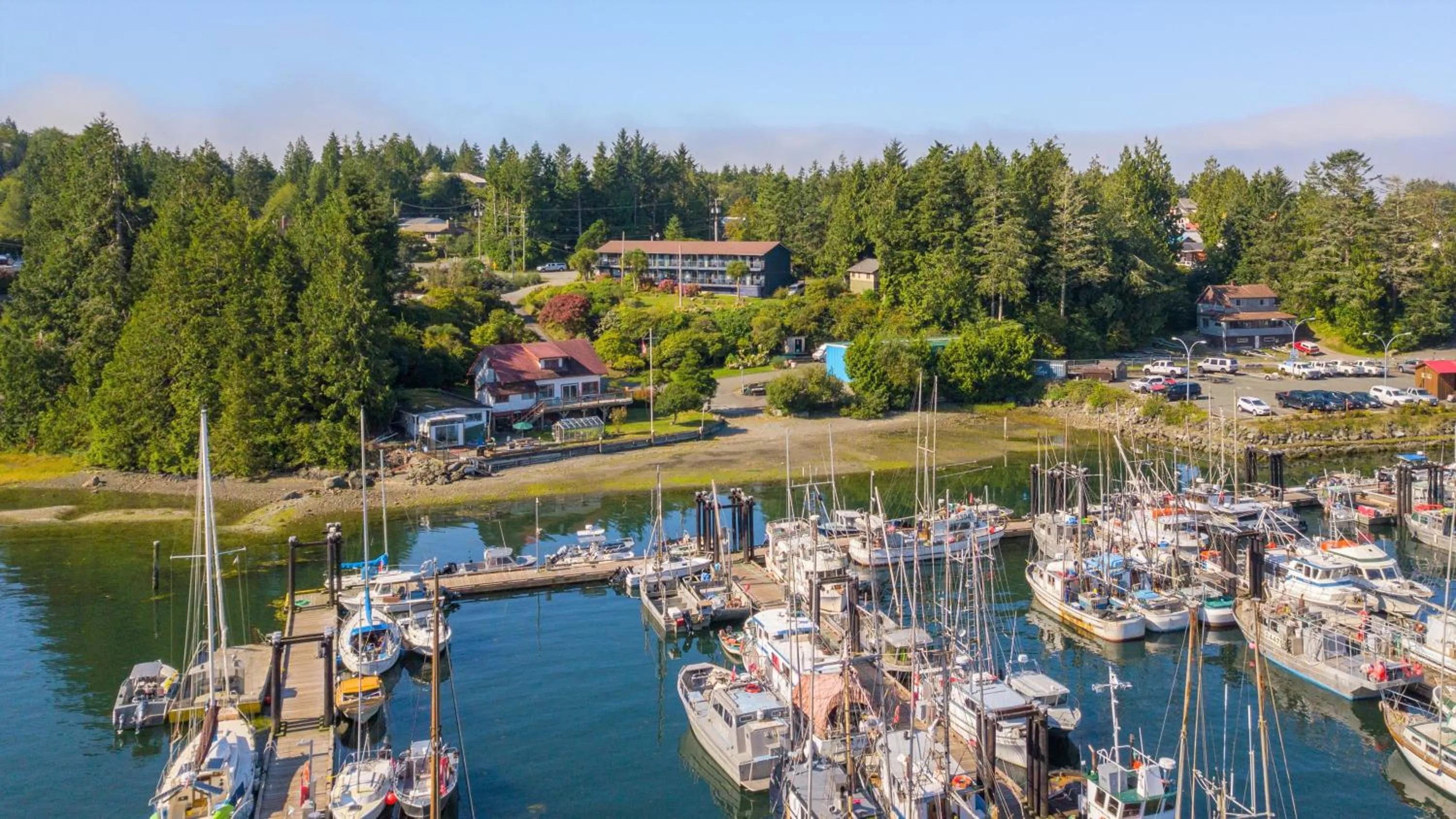 Bird's eye view in Tofino Motel Harbourview