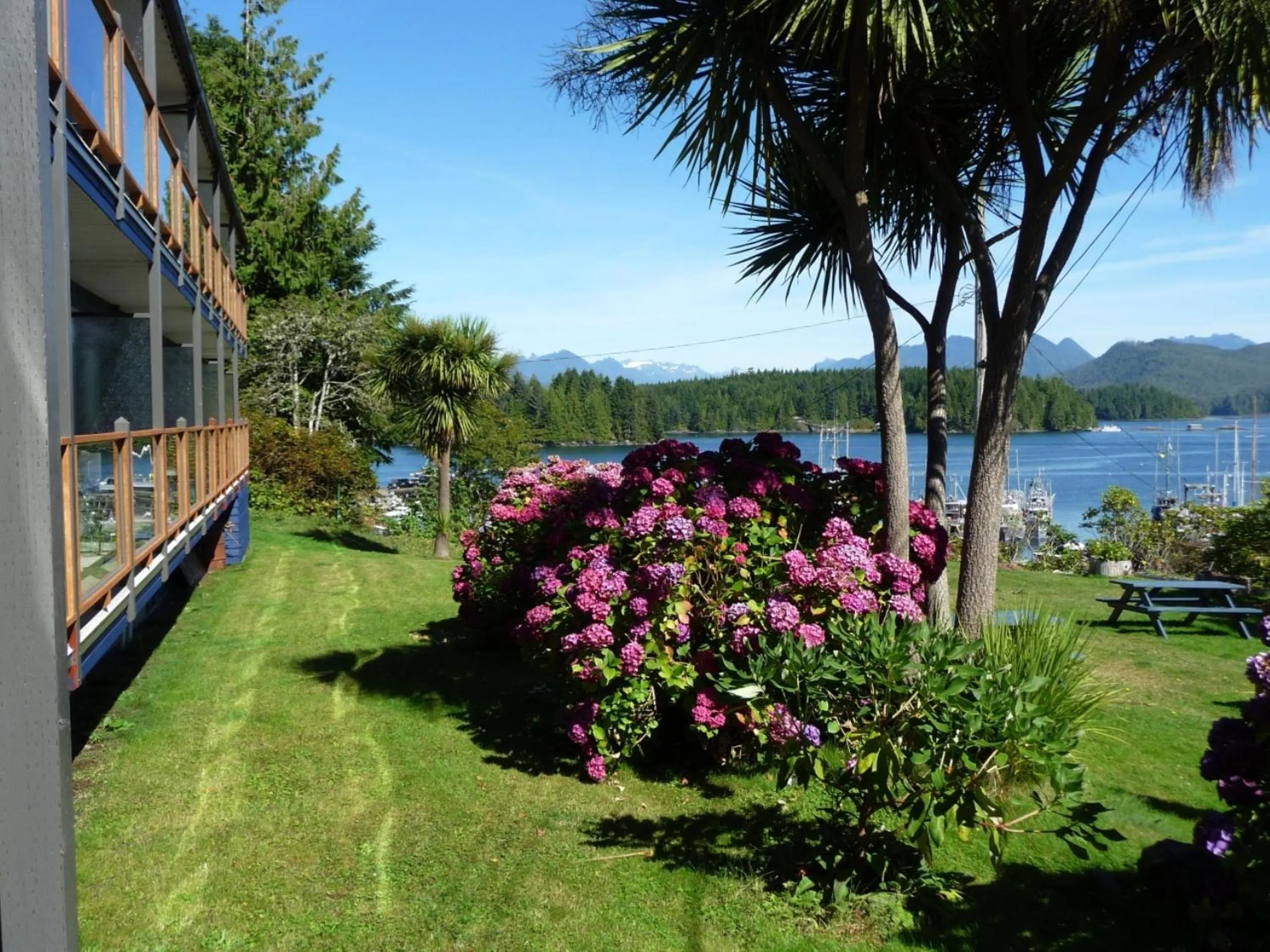Facade/entrance in Tofino Motel Harbourview