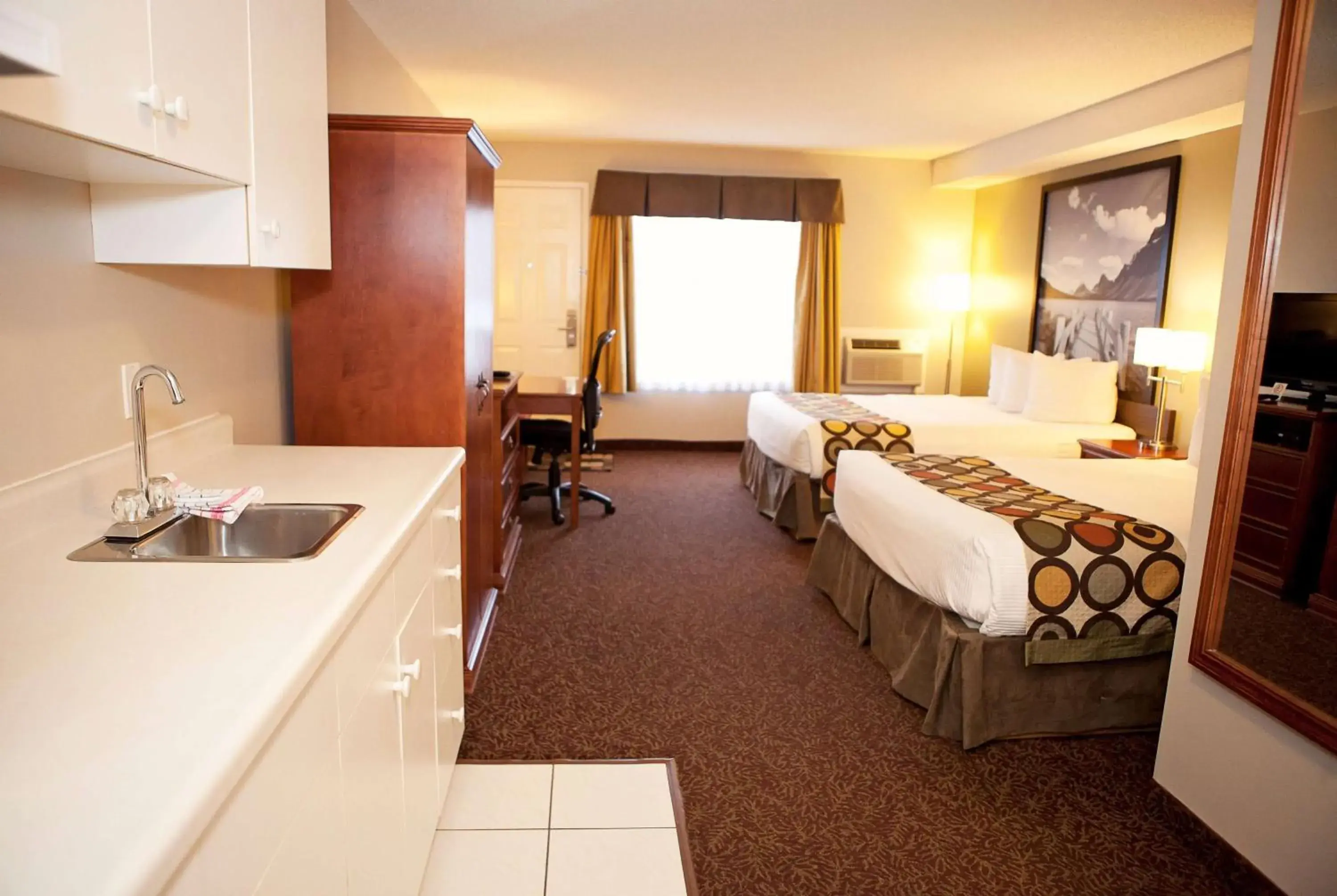 Studio with Two Queen Beds - Non-Smoking in Super 8 by Wyndham Cochrane Studio with Two Queen Beds - Non-Smoking in Super 8 by Wyndham Cochrane