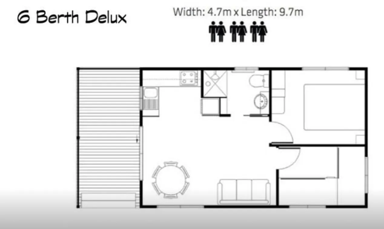 Floor plan in Golden Country Motel and Caravan Park