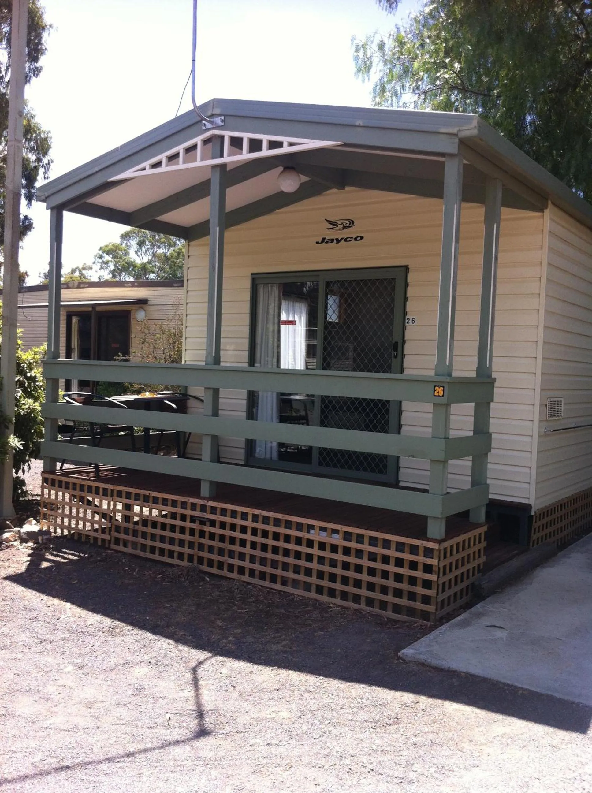 Patio in Golden Country Motel and Caravan Park