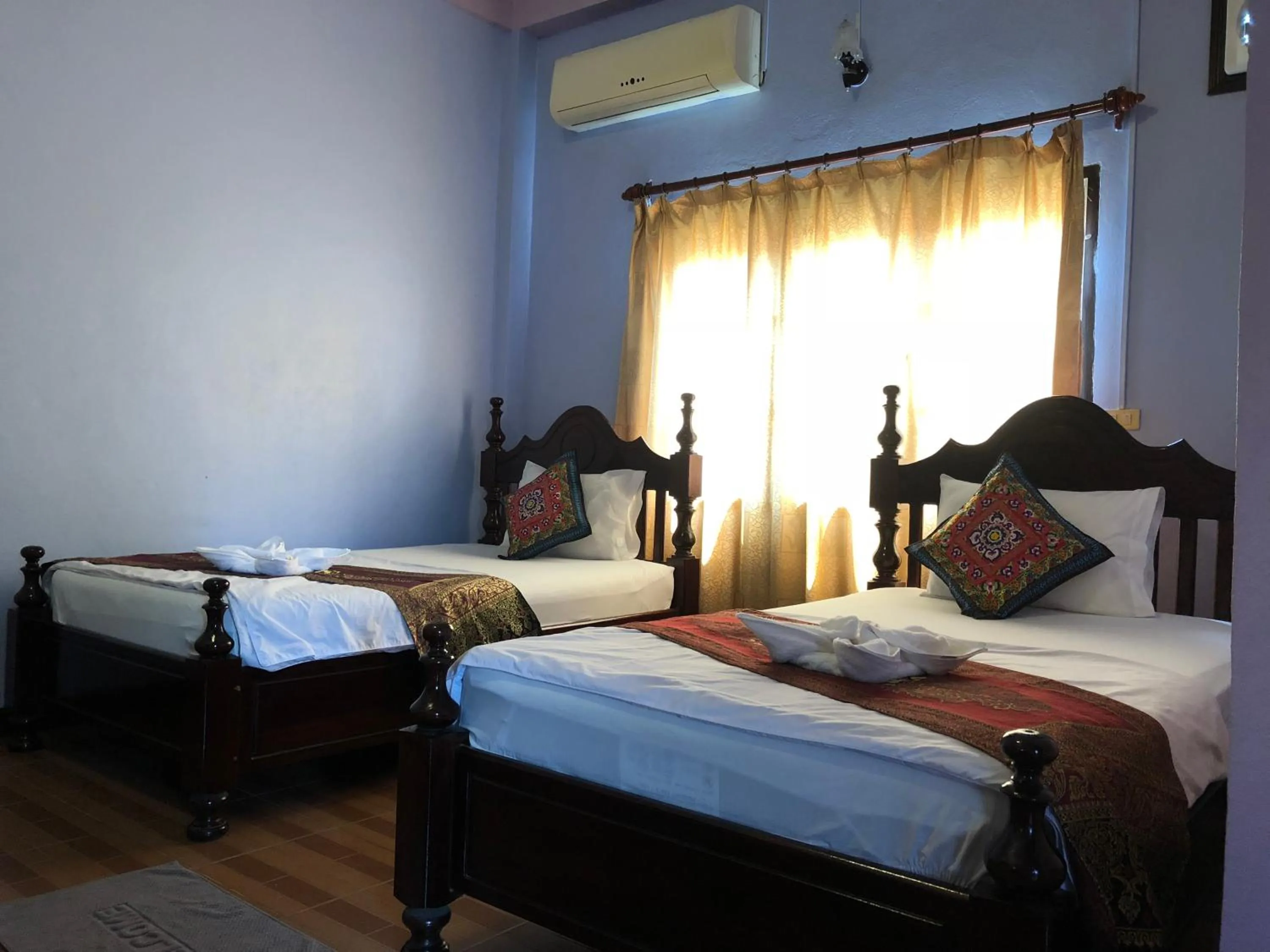 Bed in Soutjai Guesthouse & Restaurant