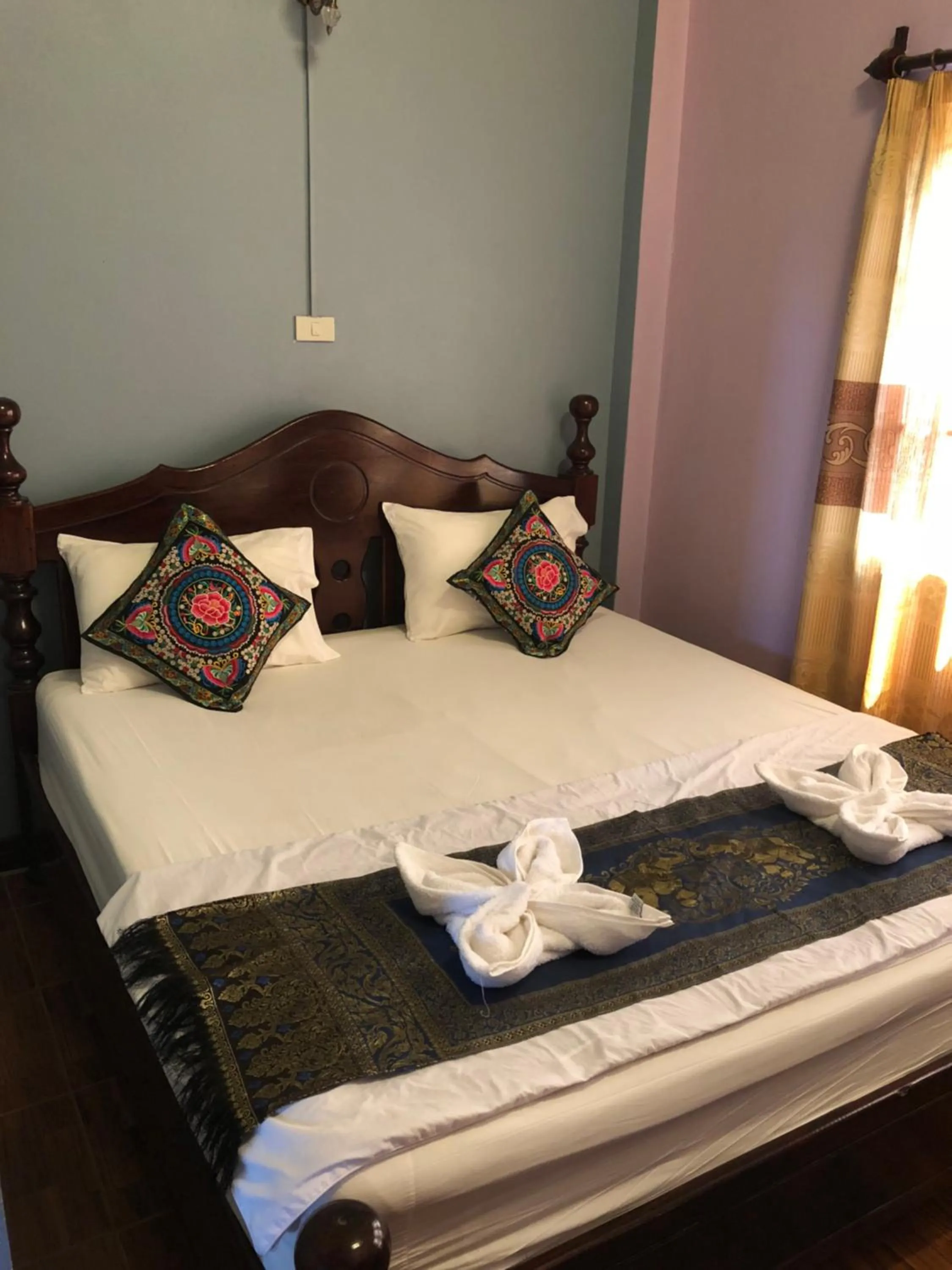 Bed in Soutjai Guesthouse & Restaurant