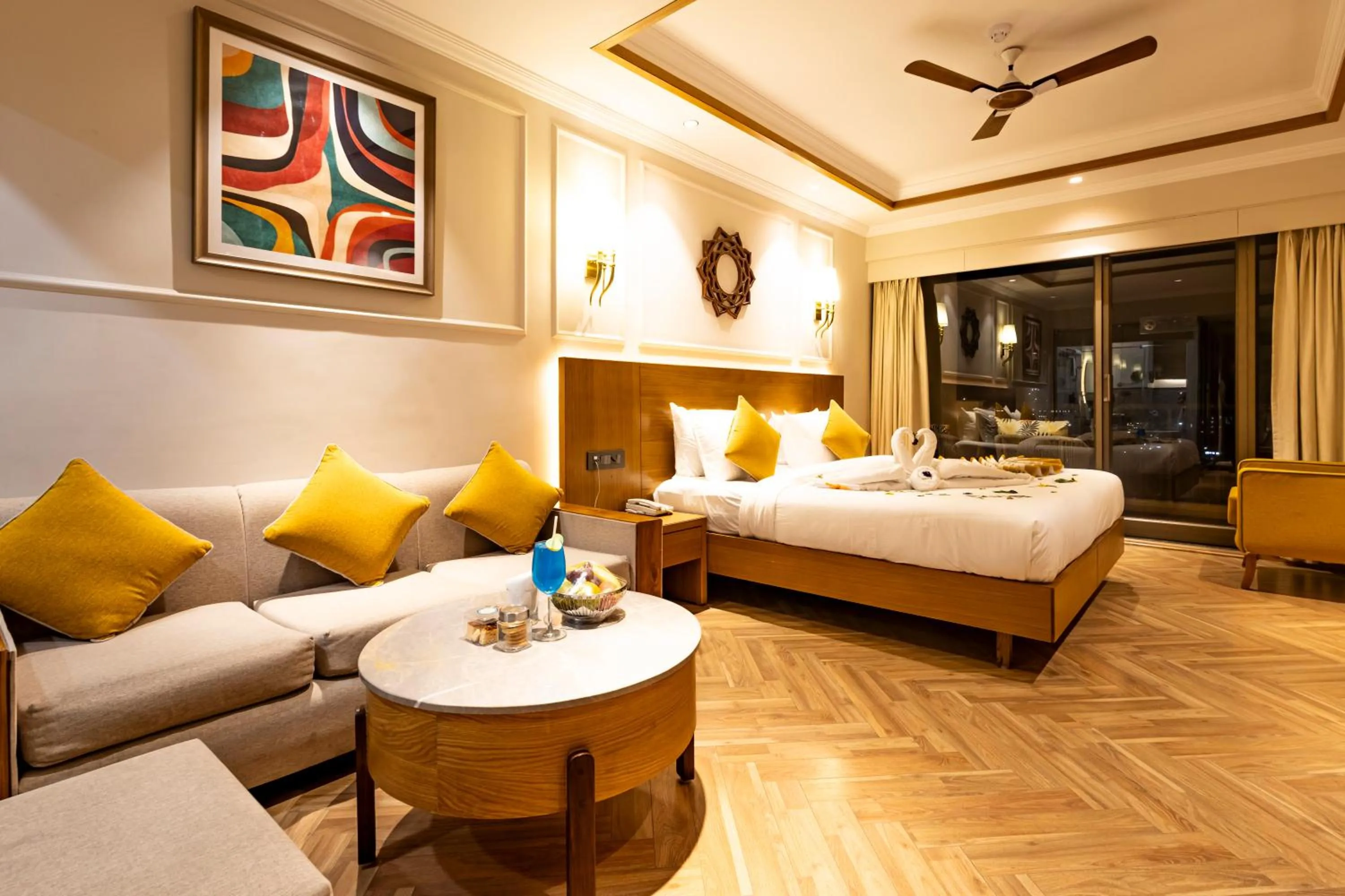 Bed in Divine Resort & Spa