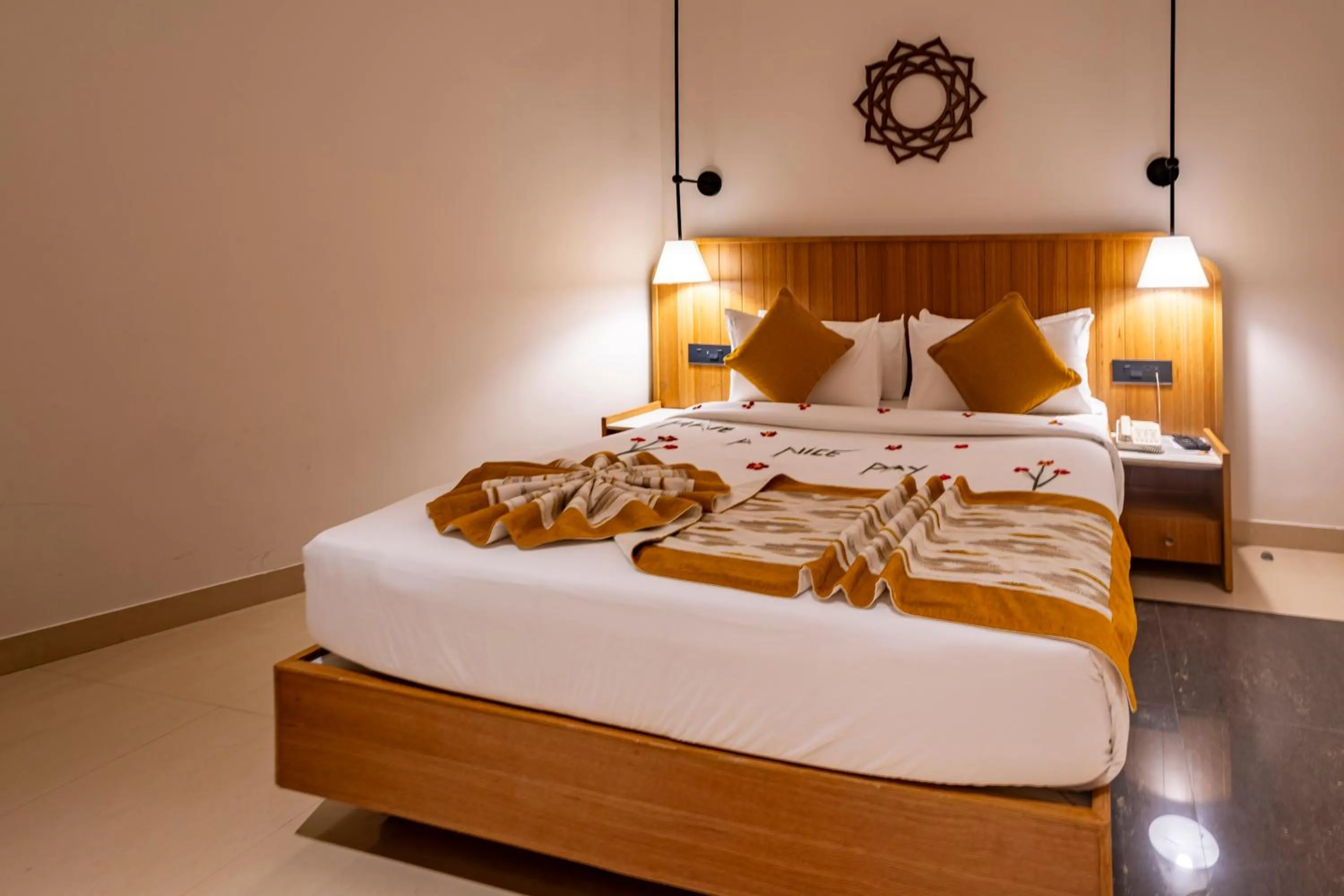 Bed in Divine Resort & Spa