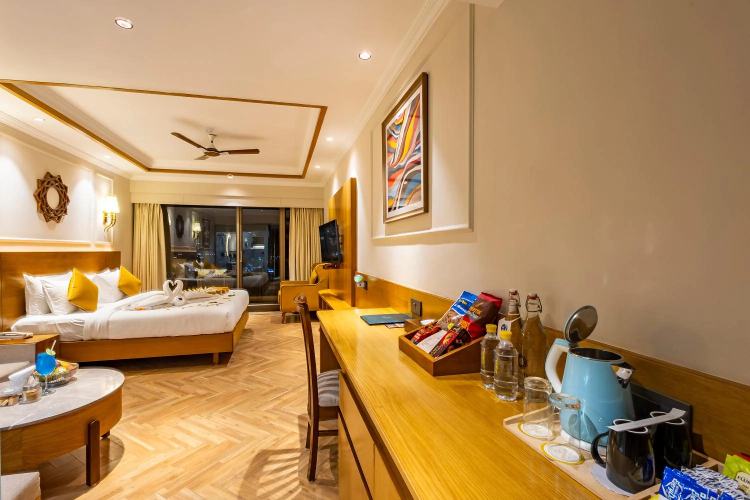 Bed in Divine Resort & Spa