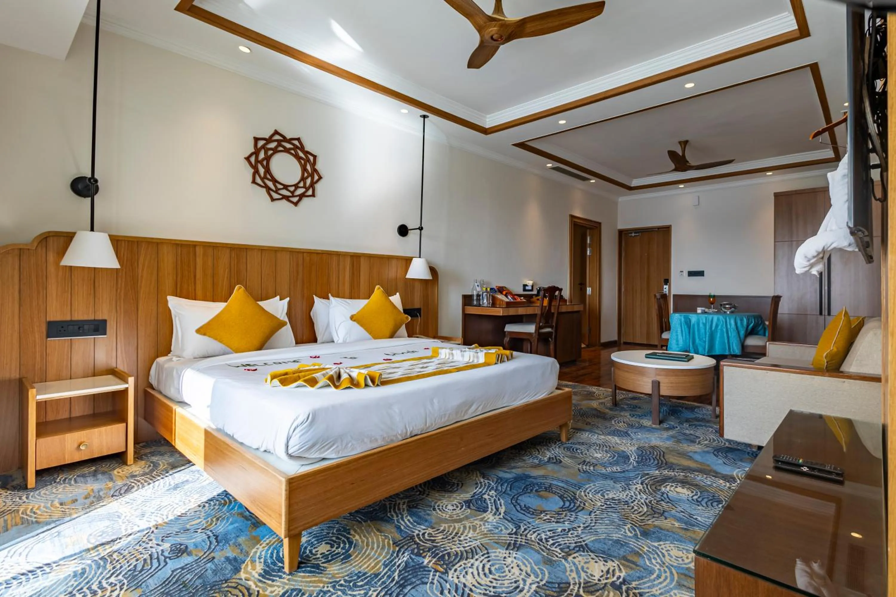 Bed in Divine Resort & Spa