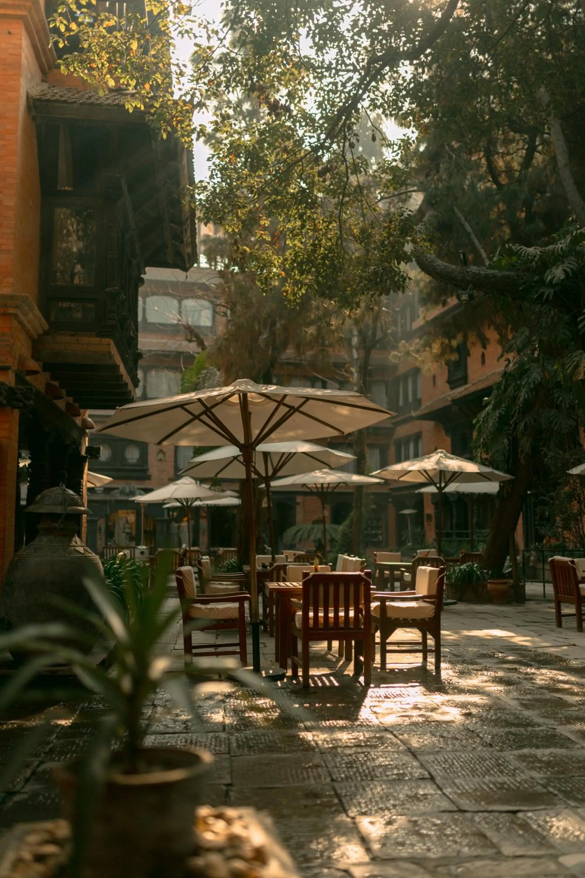 Inner courtyard view in The Dwarika's