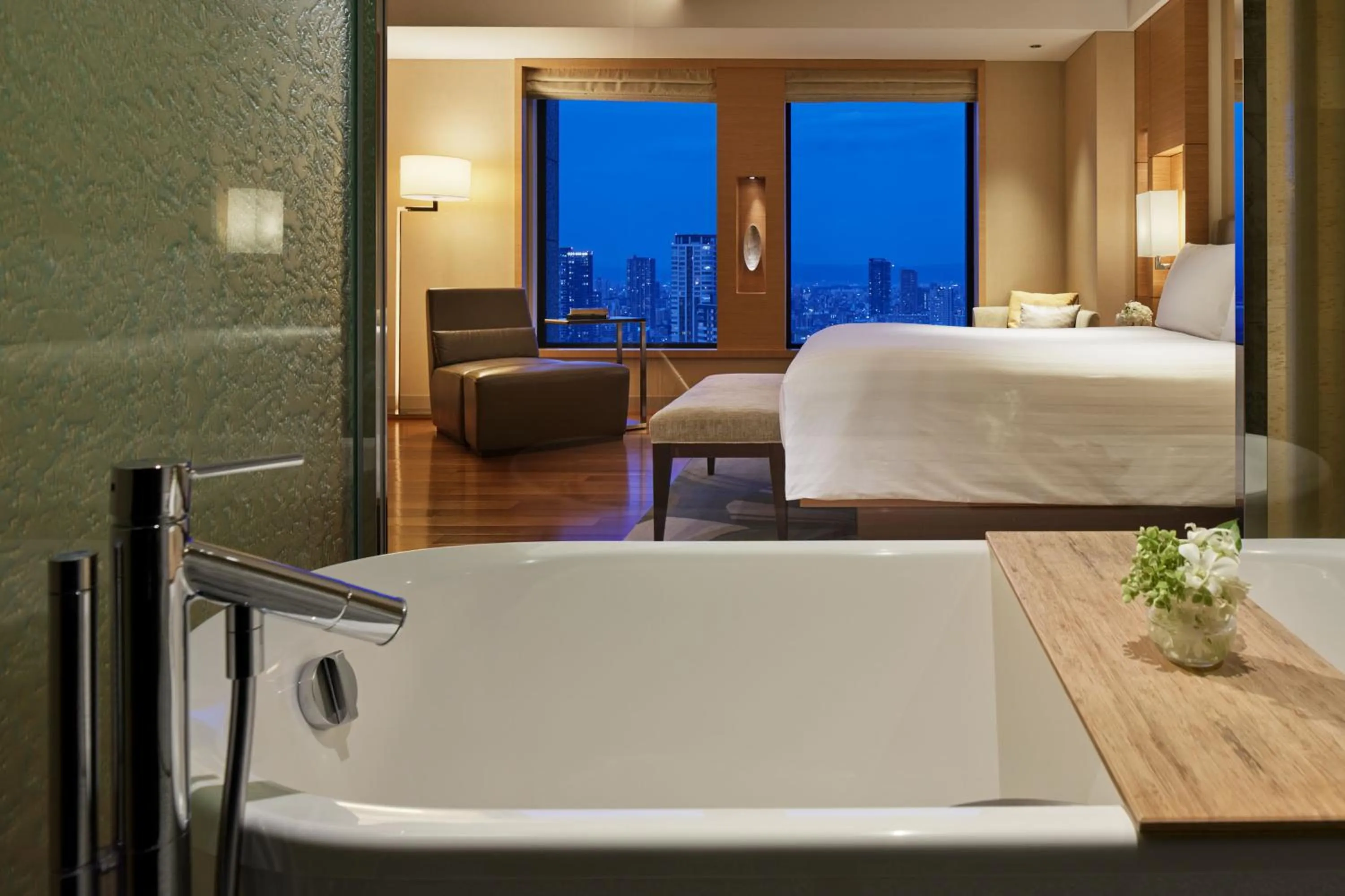 Bathroom, Bed in InterContinental Hotel Osaka by IHG