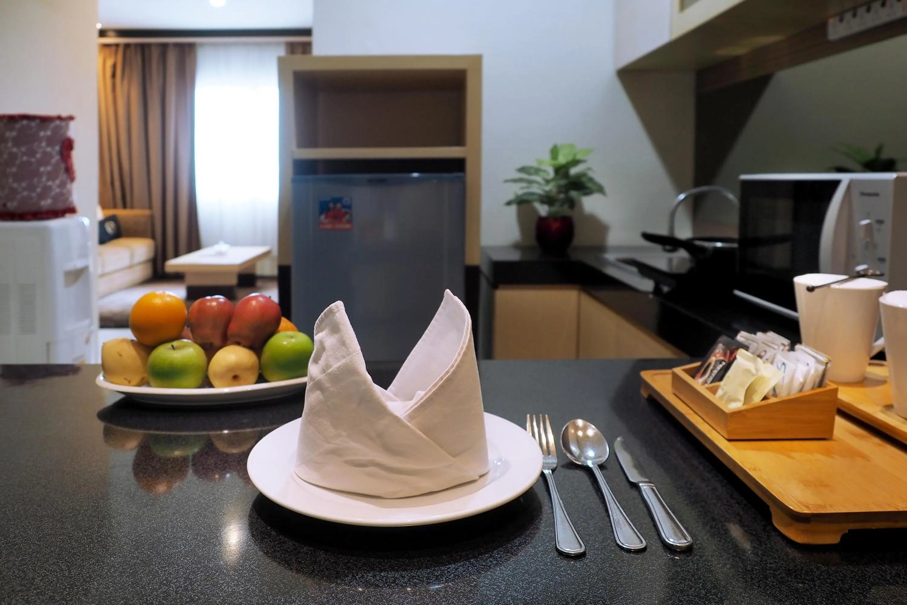 Kitchen or kitchenette in Nagoya Mansion Hotel and Residence