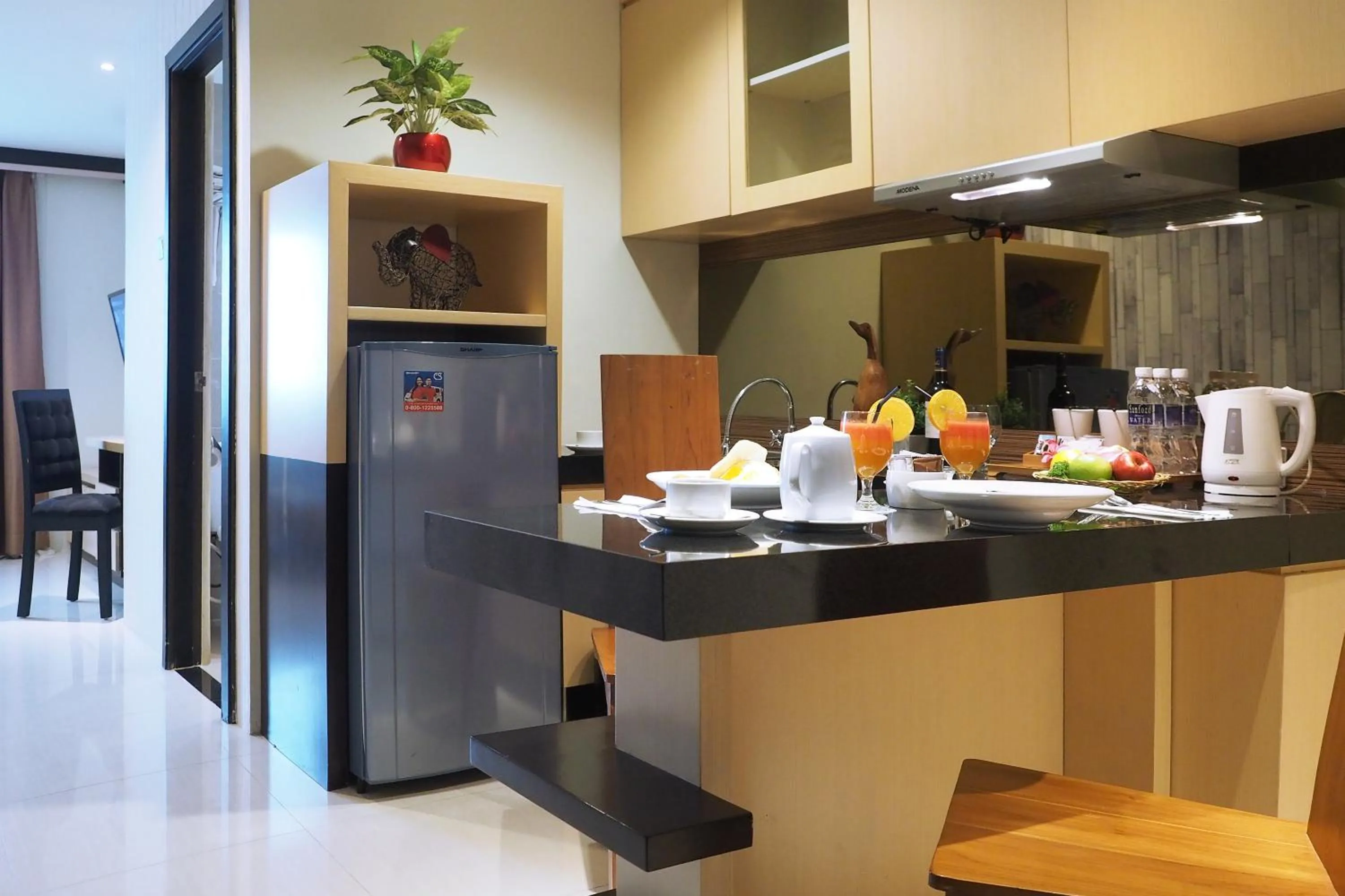 Kitchen or kitchenette in Nagoya Mansion Hotel and Residence