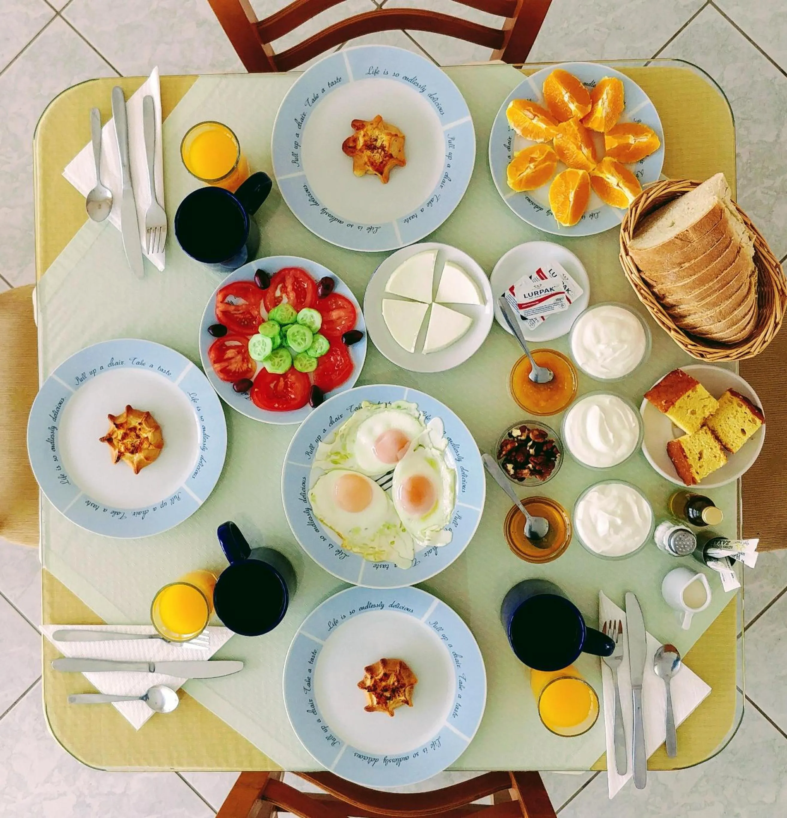 Breakfast in Arsinoi Studios and Apartments