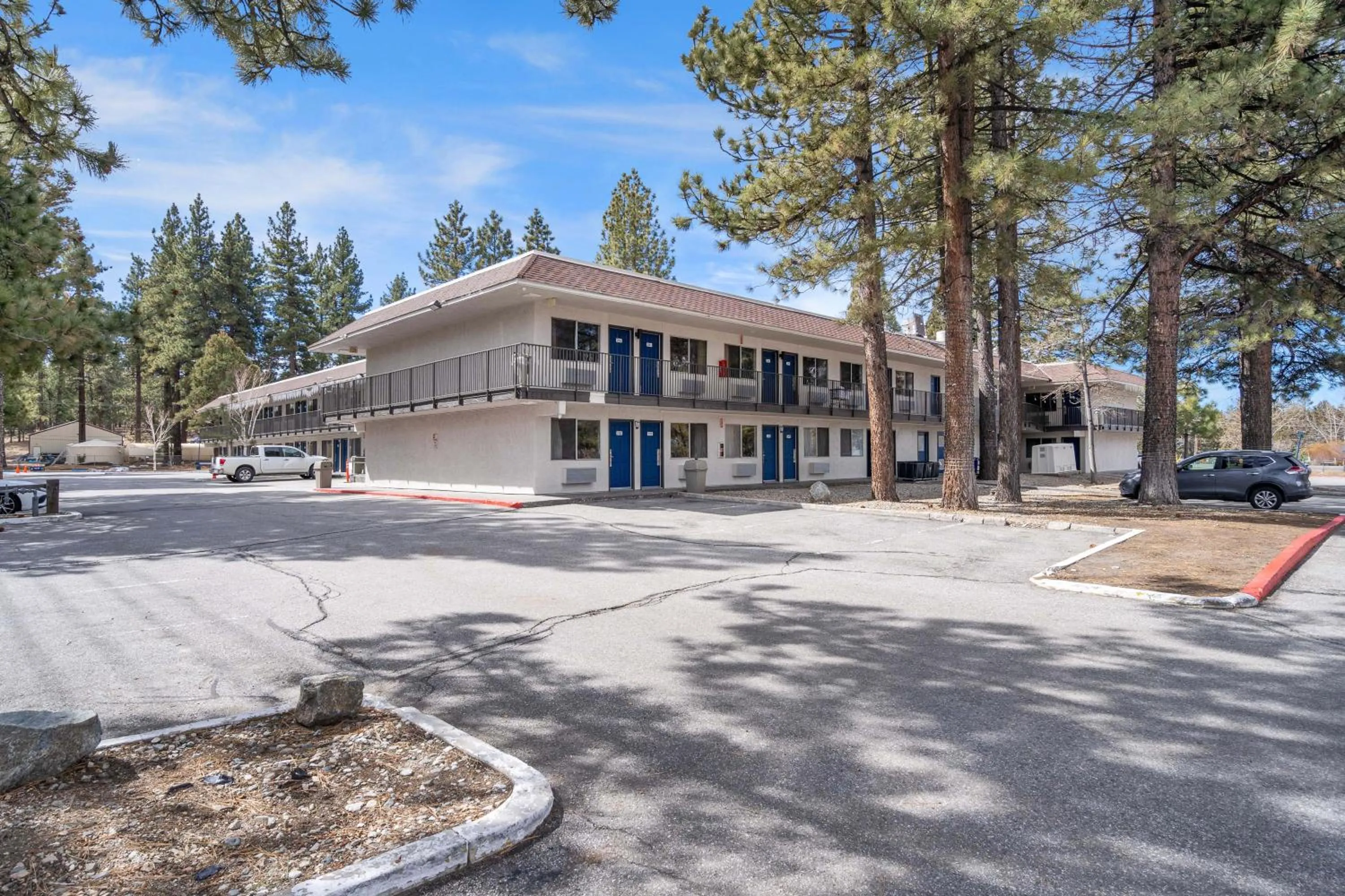 Facade/entrance in Motel 6-Big Bear Lake, CA