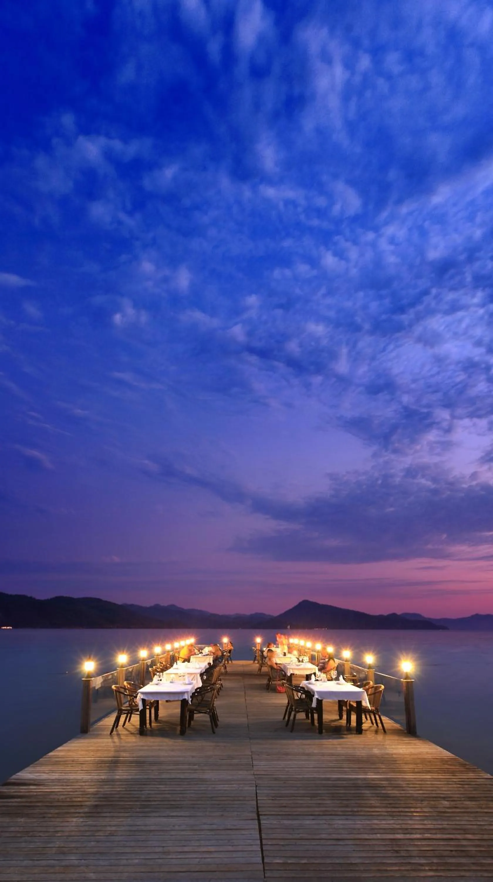 Sunset in Fortezza Beach Resort