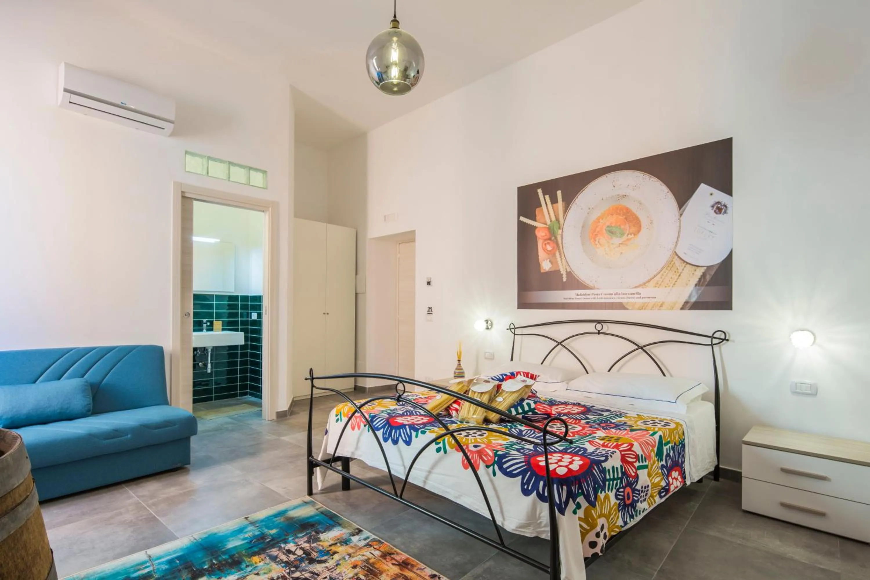 Bed in b&b Pasta Cuomo