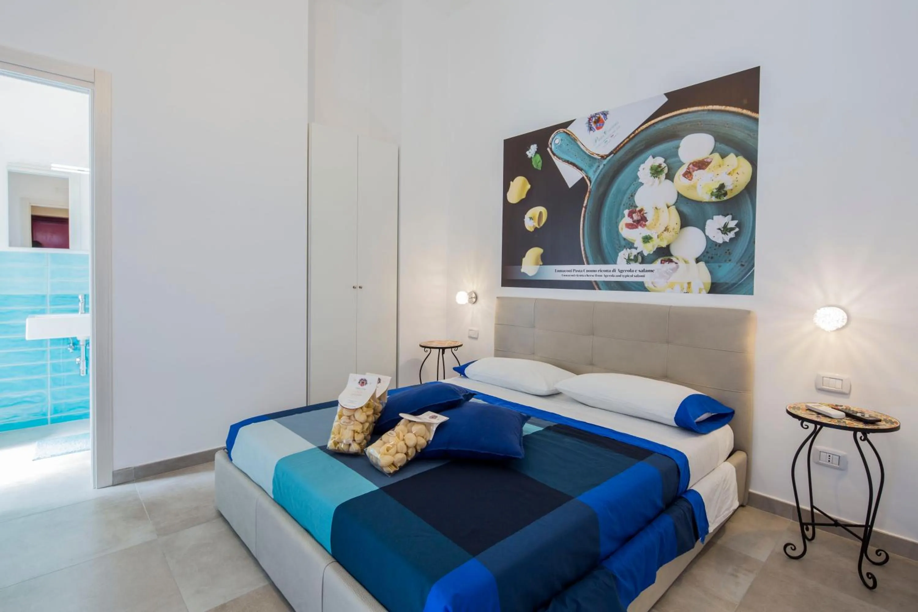 Bed in b&b Pasta Cuomo