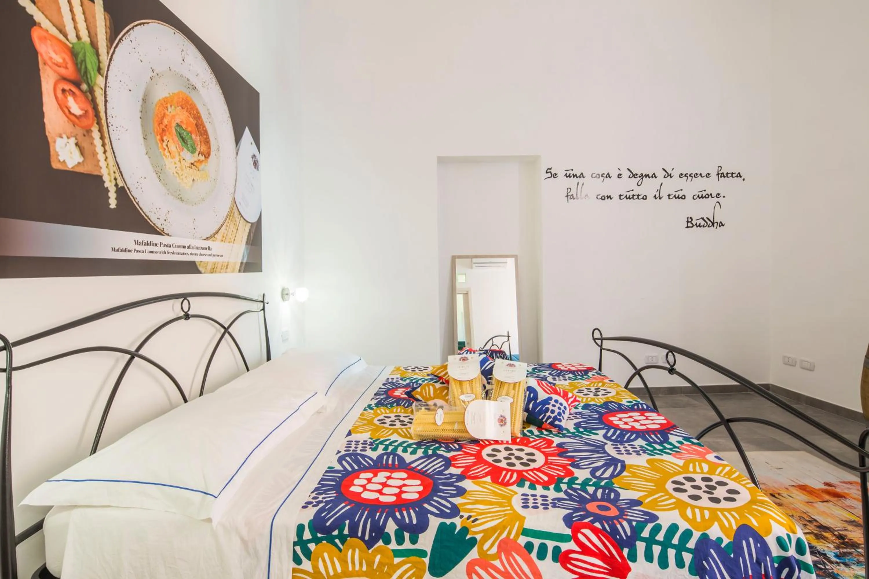 Bed in b&b Pasta Cuomo