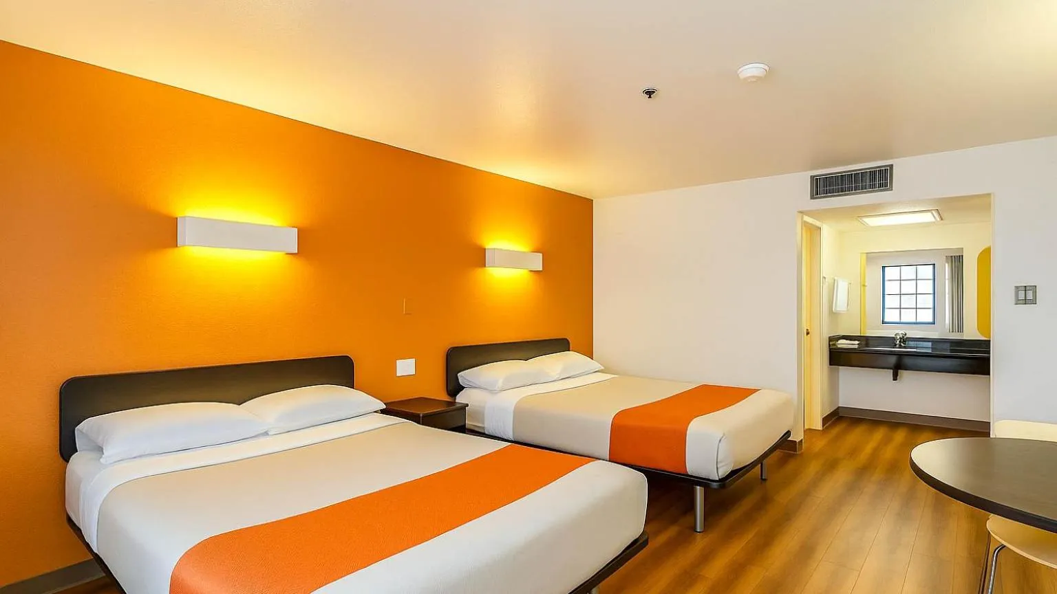 Bed in Motel 6-Carlsbad, CA Beach