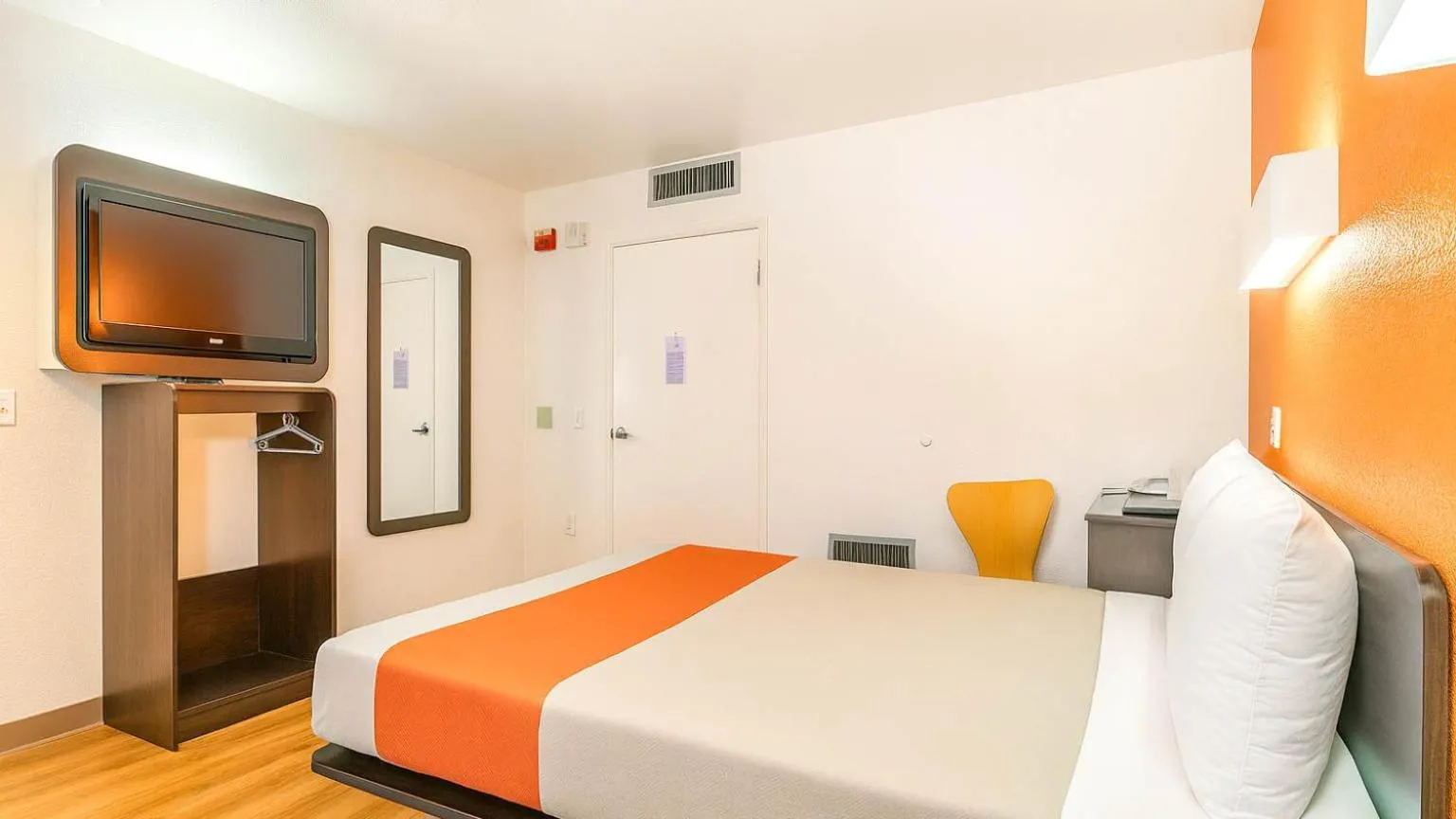 Bed in Motel 6-Carlsbad, CA Beach