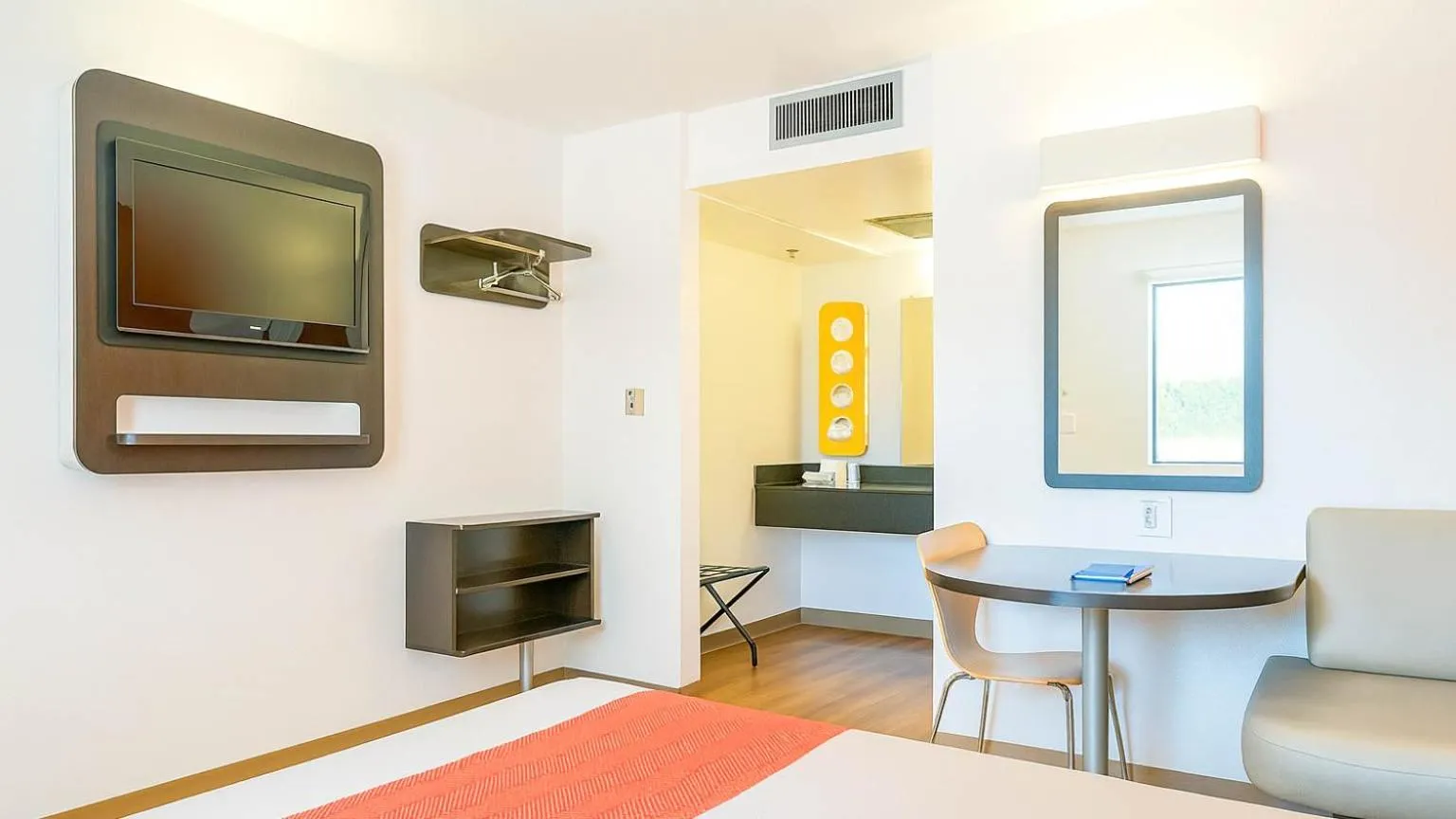 Bed in Motel 6-Carlsbad, CA Beach