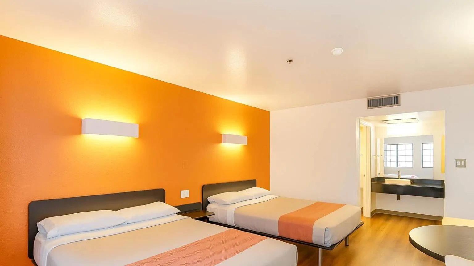 Bed in Motel 6-Carlsbad, CA Beach