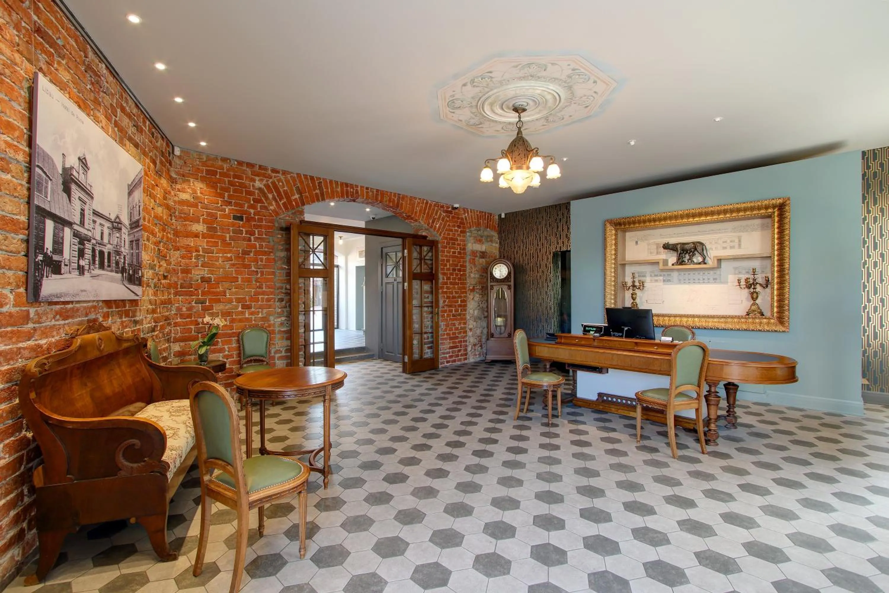 Seating area in Art Hotel Roma