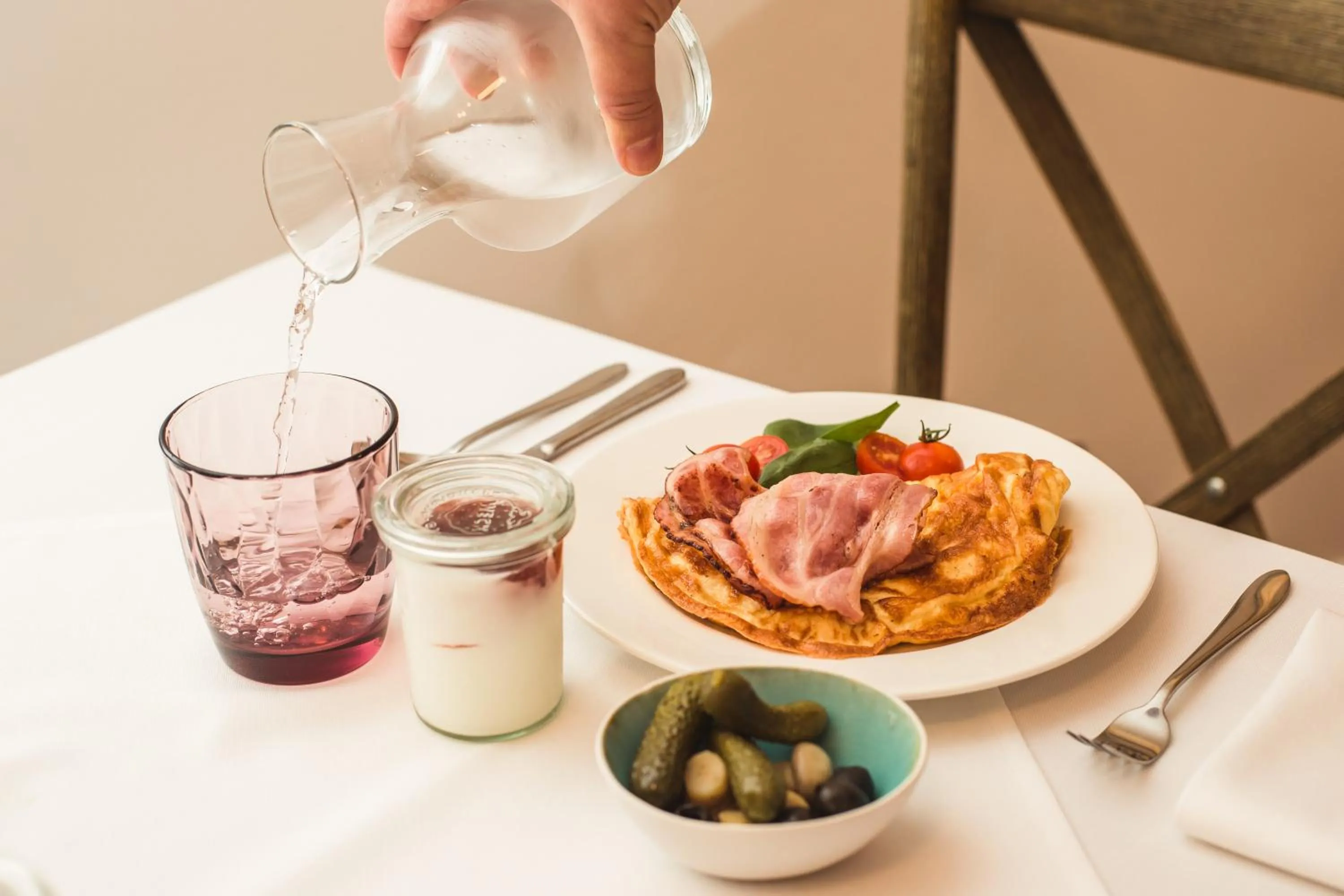 Food close-up in Art Hotel Roma