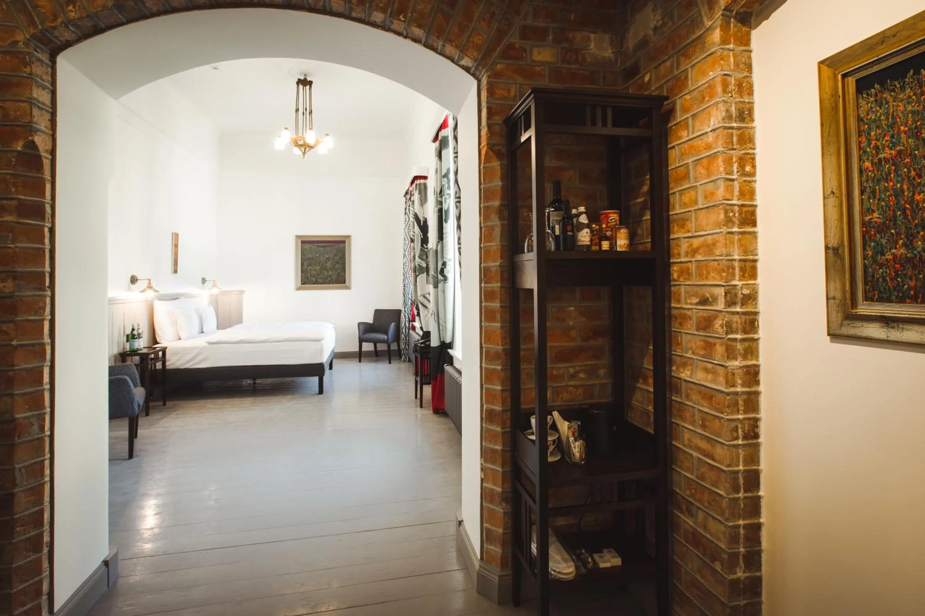 Bed in Art Hotel Roma