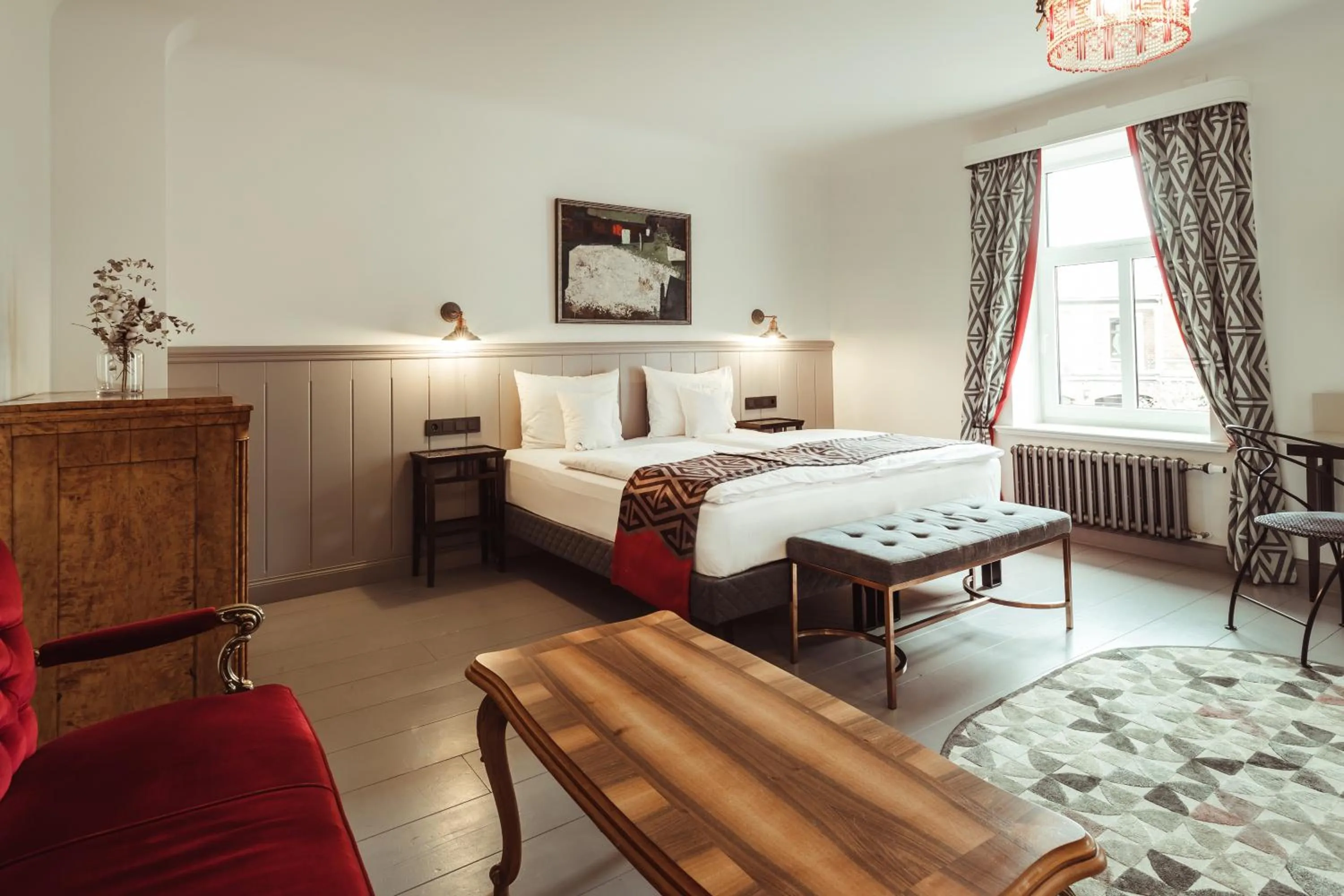 Bed in Art Hotel Roma