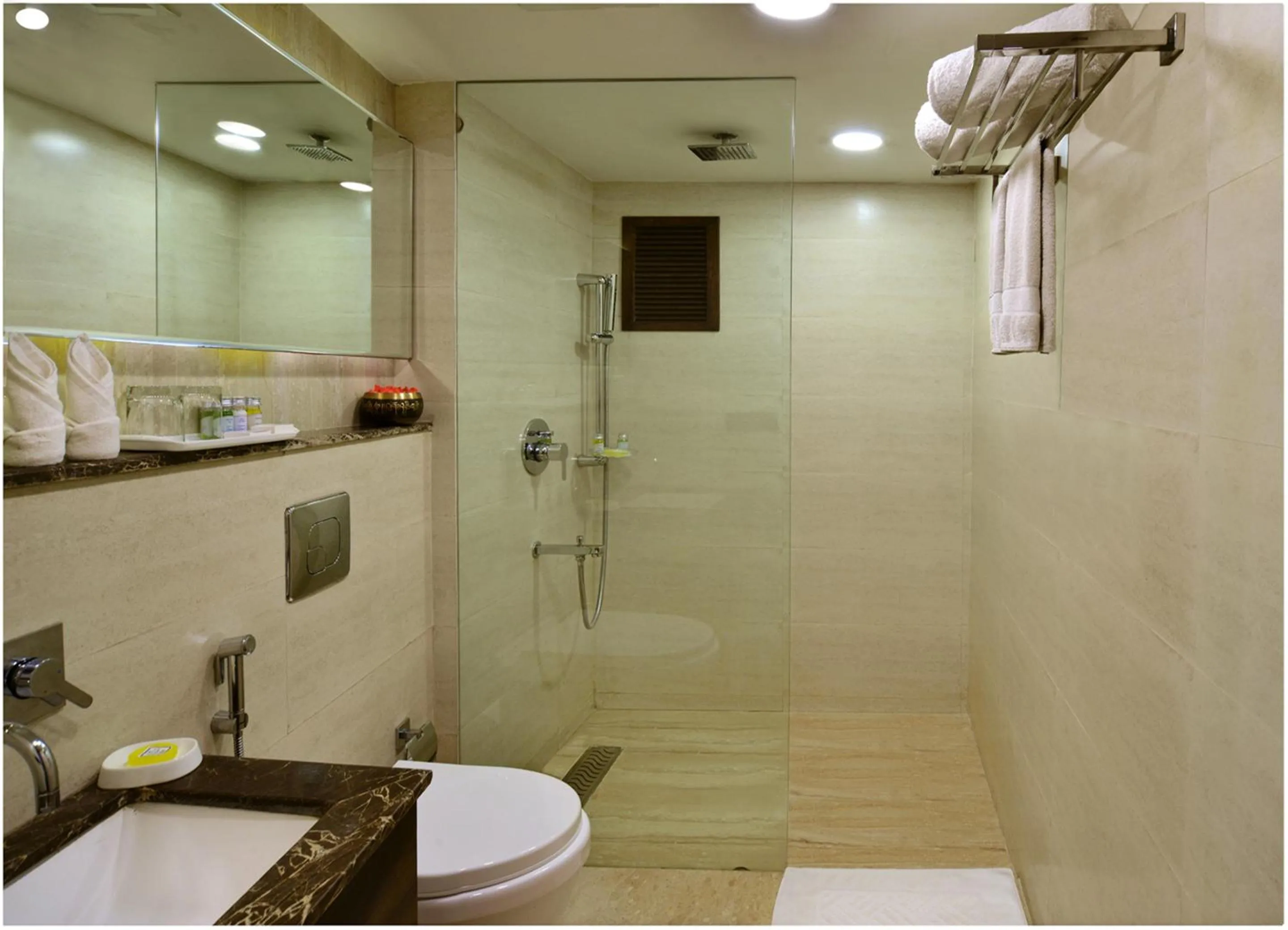 Bathroom in Golden Tulip Srinagar