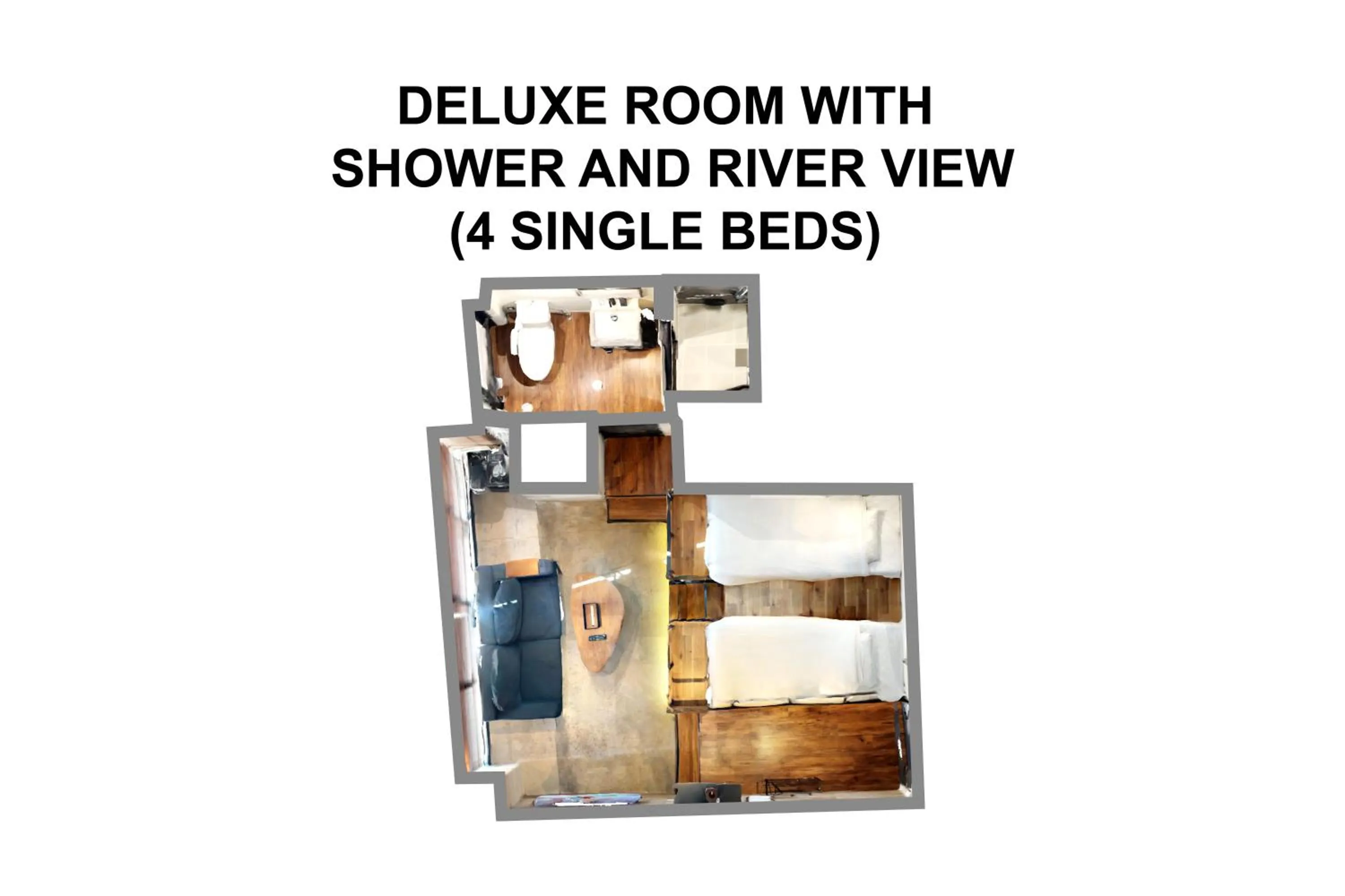 Floor plan in ZONK HOTEL Nakasu-Deaibashi