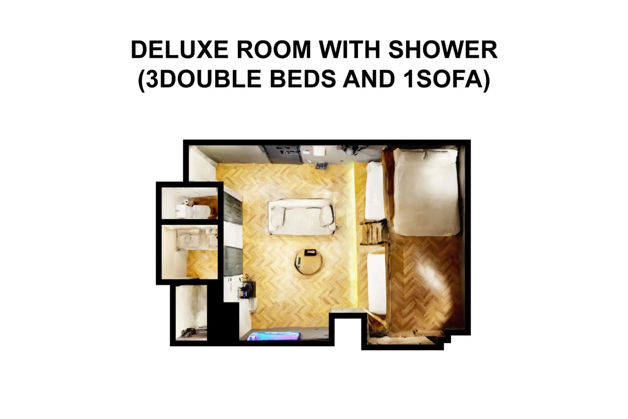 Floor plan in ZONK HOTEL Nakasu-Deaibashi