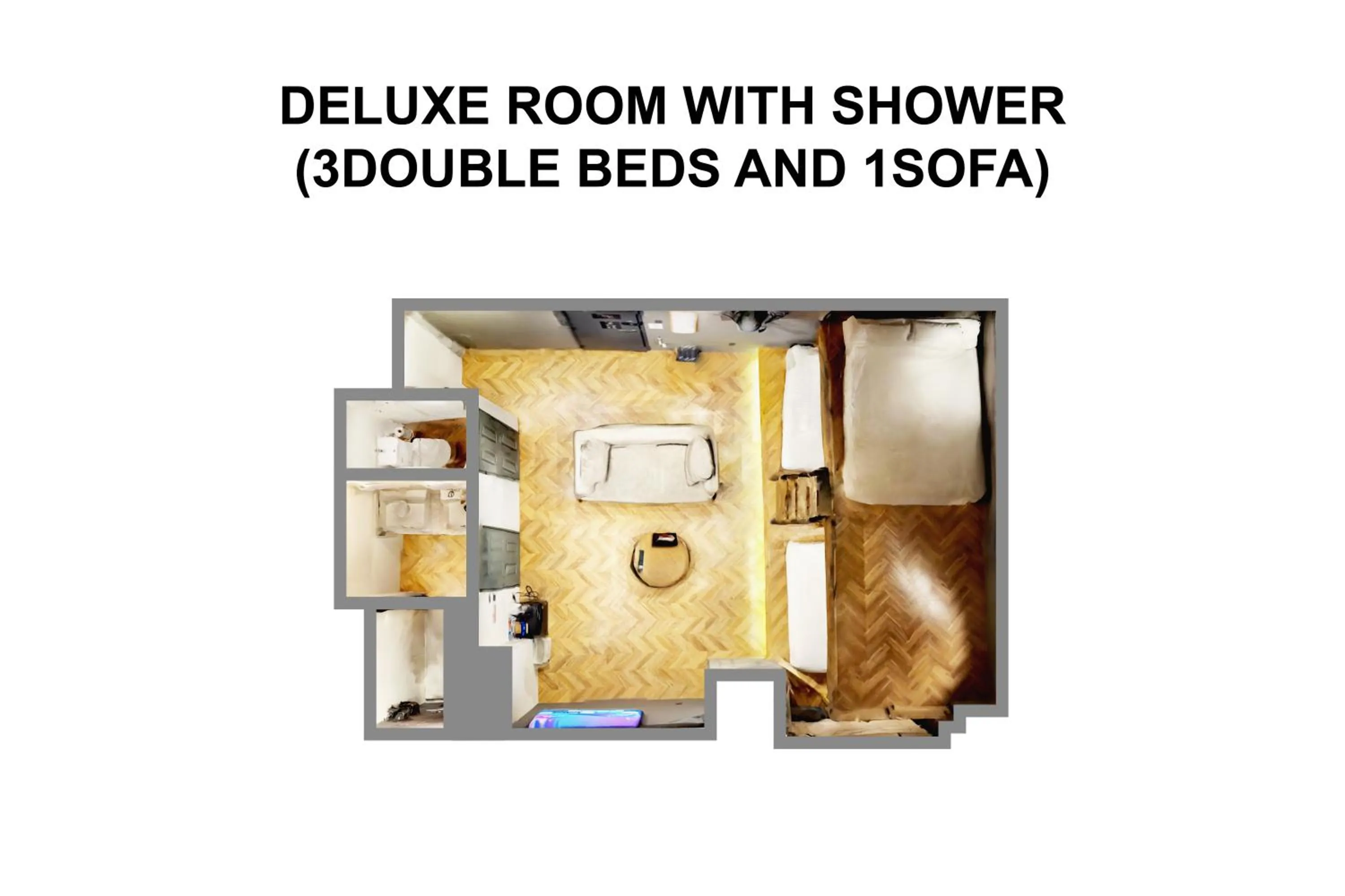 Floor plan in ZONK HOTEL Nakasu-Deaibashi