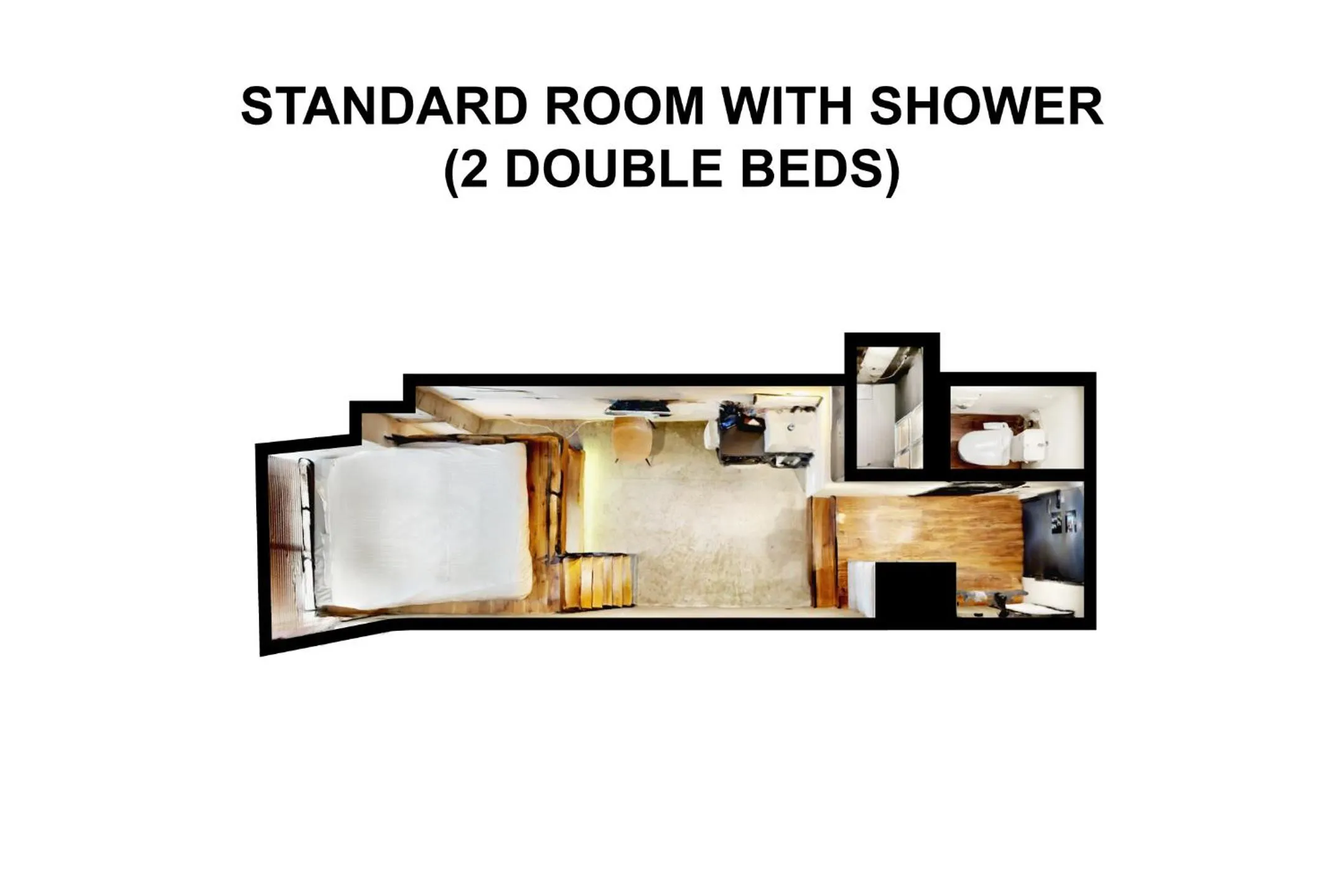 Floor plan in ZONK HOTEL Nakasu-Deaibashi