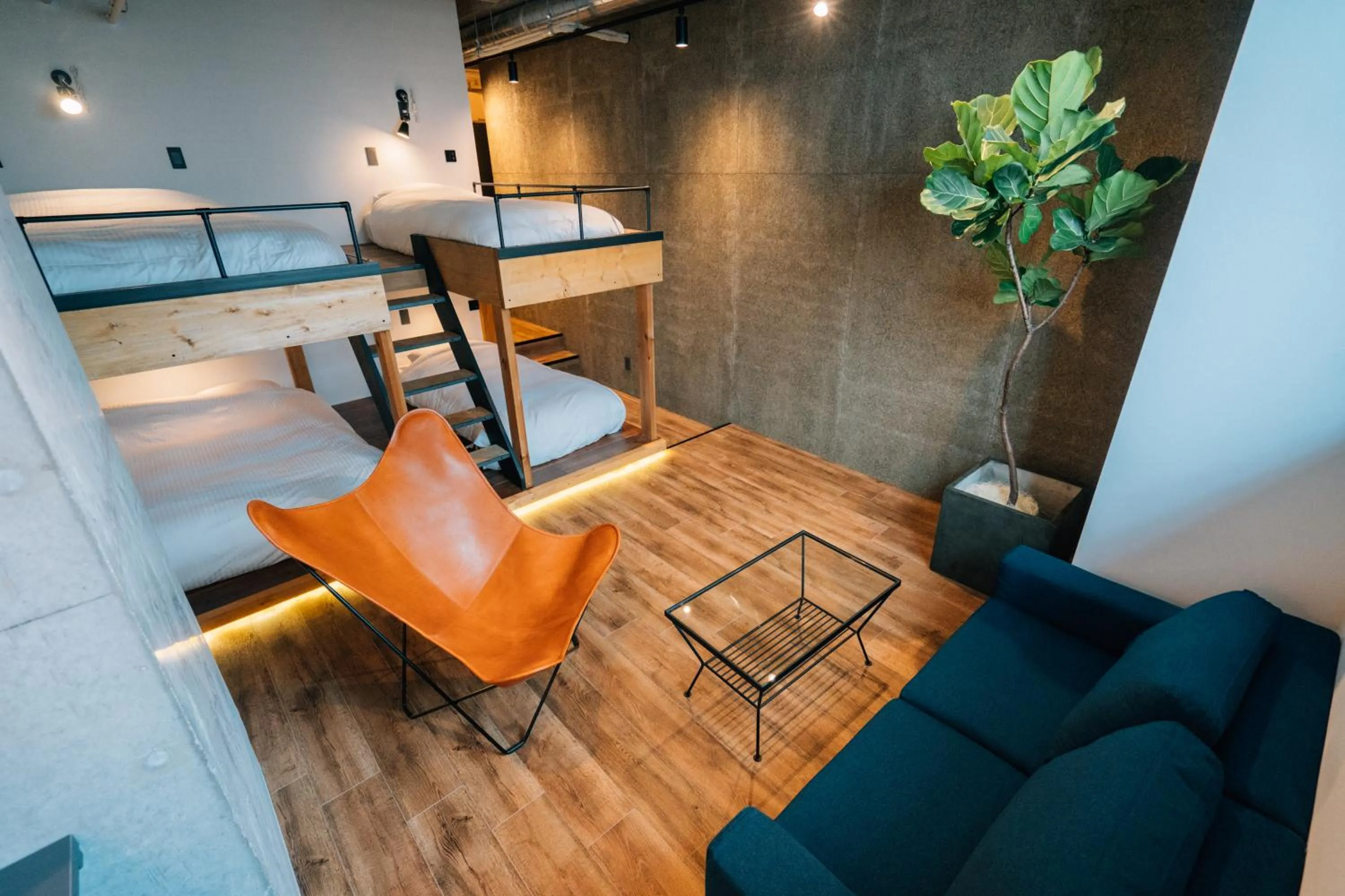 Living room in ZONK HOTEL Nakasu-Deaibashi