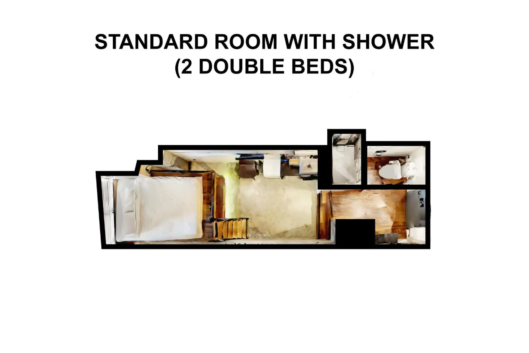 Floor plan in ZONK HOTEL Nakasu-Deaibashi