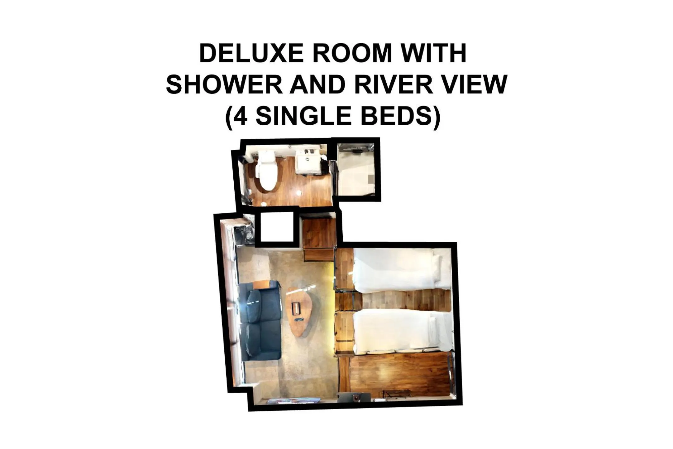 Floor plan in ZONK HOTEL Nakasu-Deaibashi